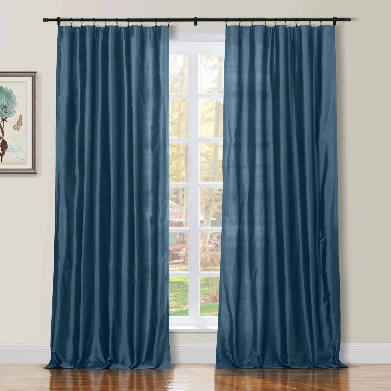 Selman Dupioni Silk Drapery Soft Top SLIDINGCURTAIN