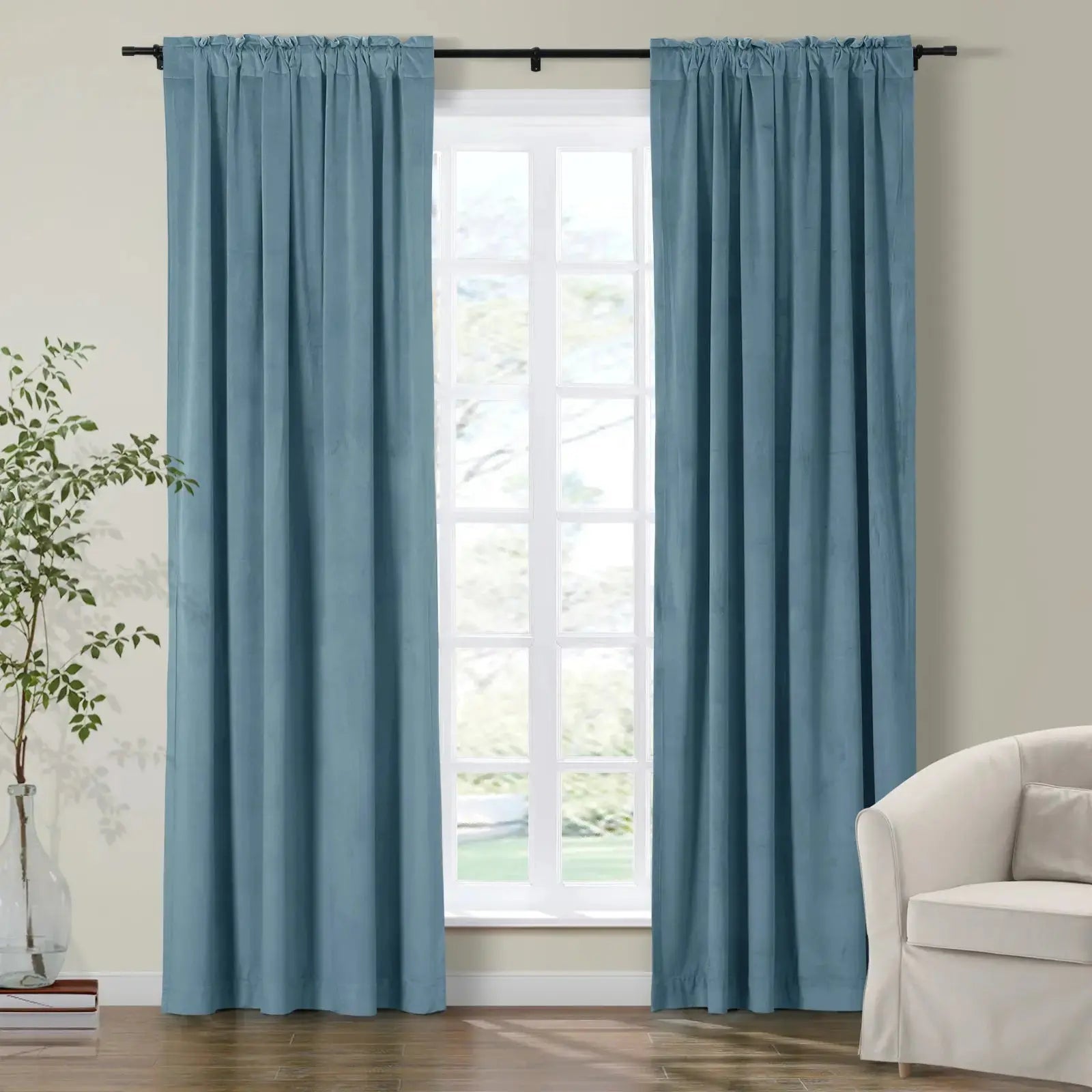 Birkin Velvet Curtain Soft Top SLIDINGCURTAIN