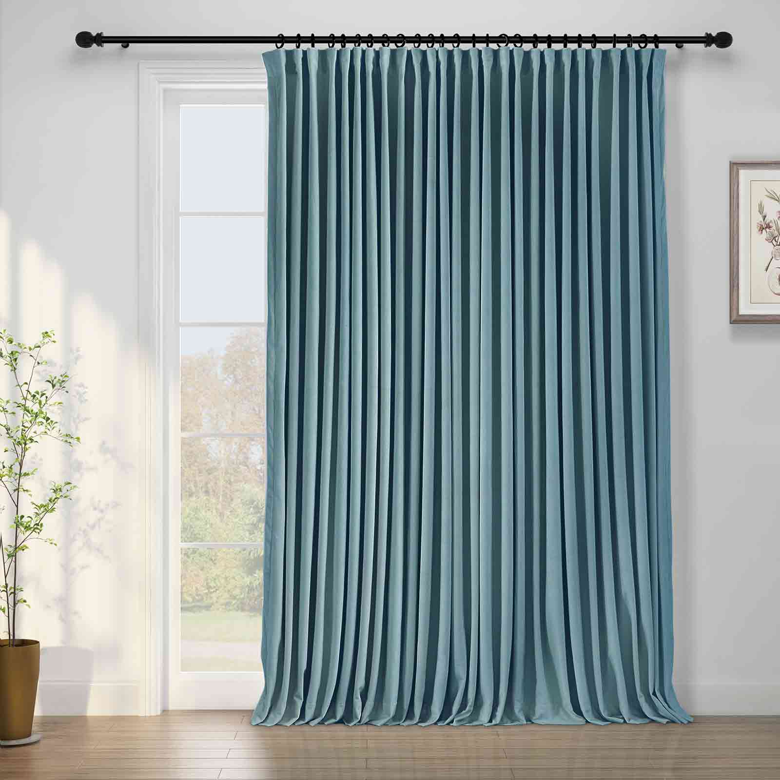 Birkin Velvet Curtain Pinch Pleated Thermal Drapes