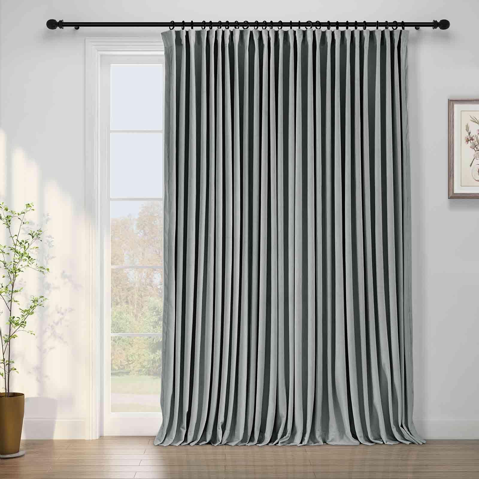 Birkin Velvet Curtain Pinch Pleated Thermal Drapes