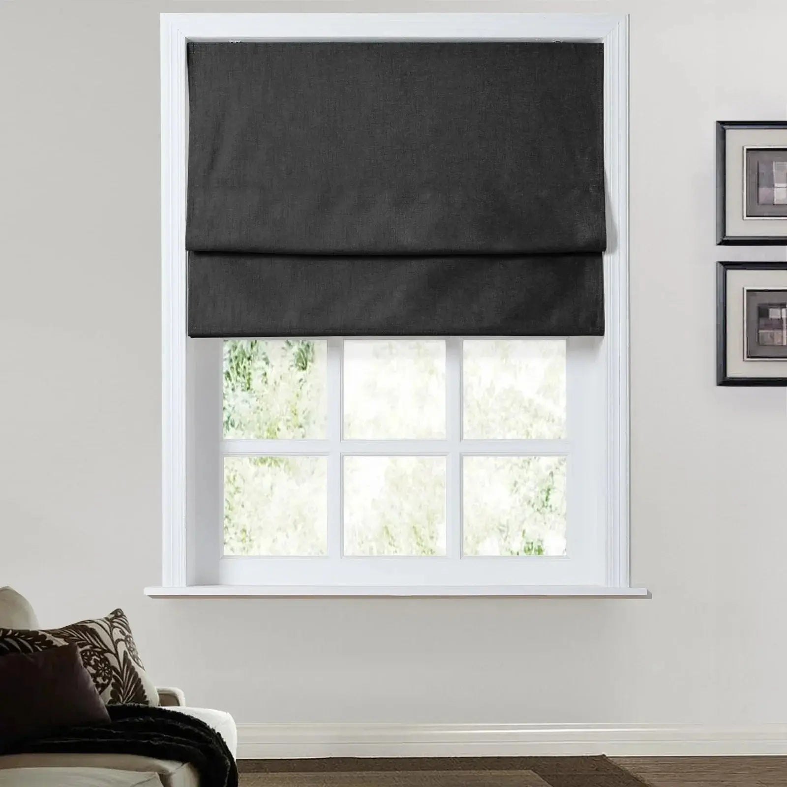 Birkin Velvet Roman Shades for Windows