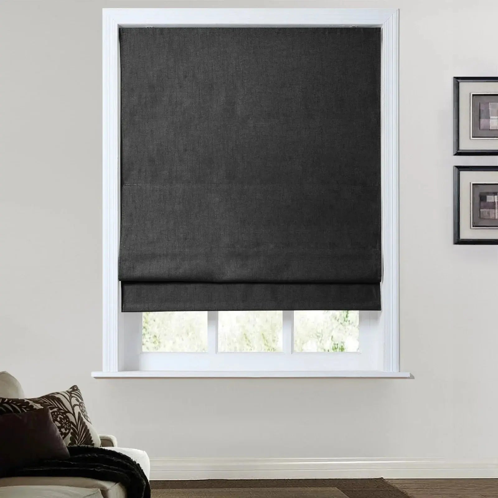 Birkin Velvet Roman Shades for Windows