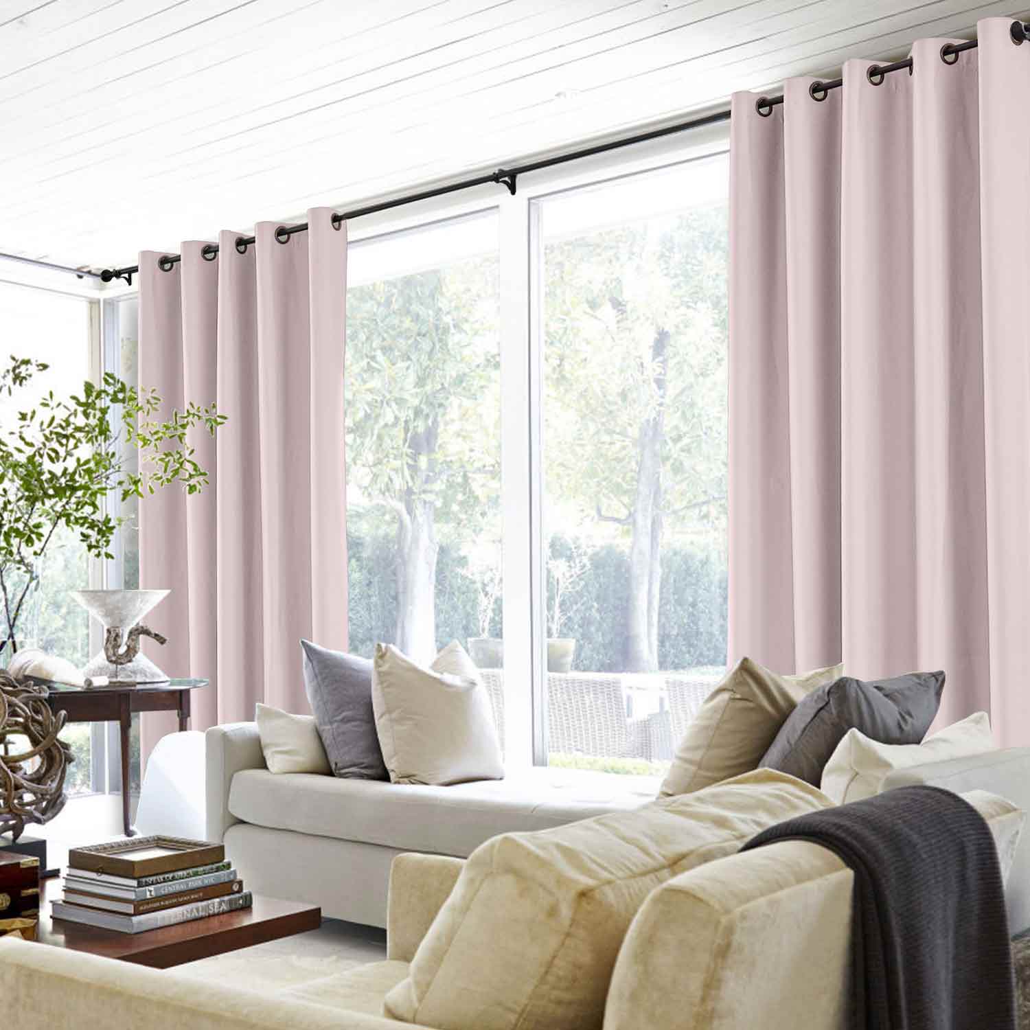 Saba Absolute Blackout Thermal Curtain with Foam Coated Pleated SLIDINGCURTAIN