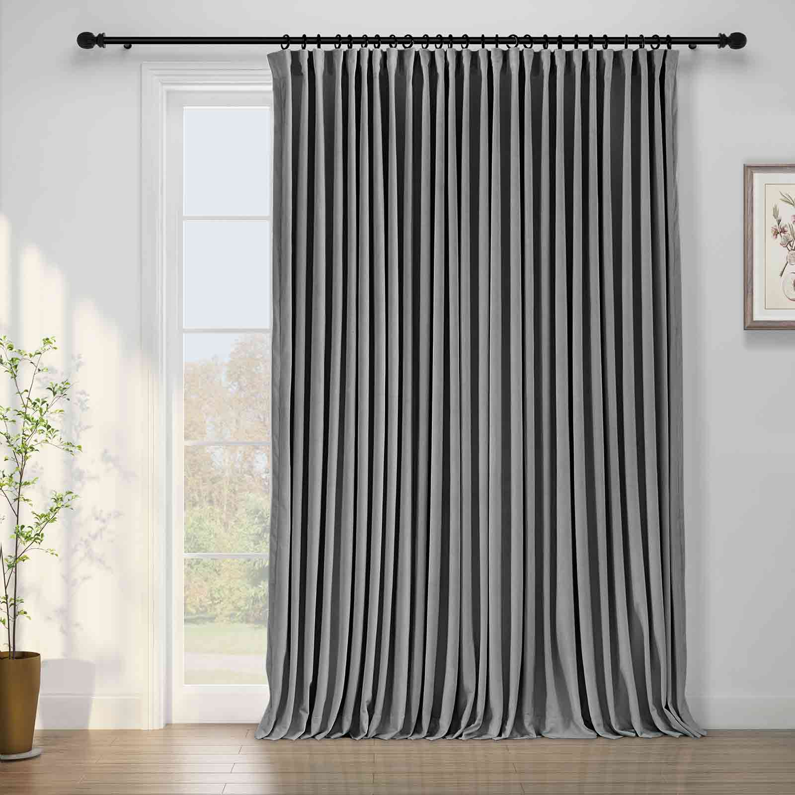 Birkin Velvet Curtain Pinch Pleated Thermal Drapes