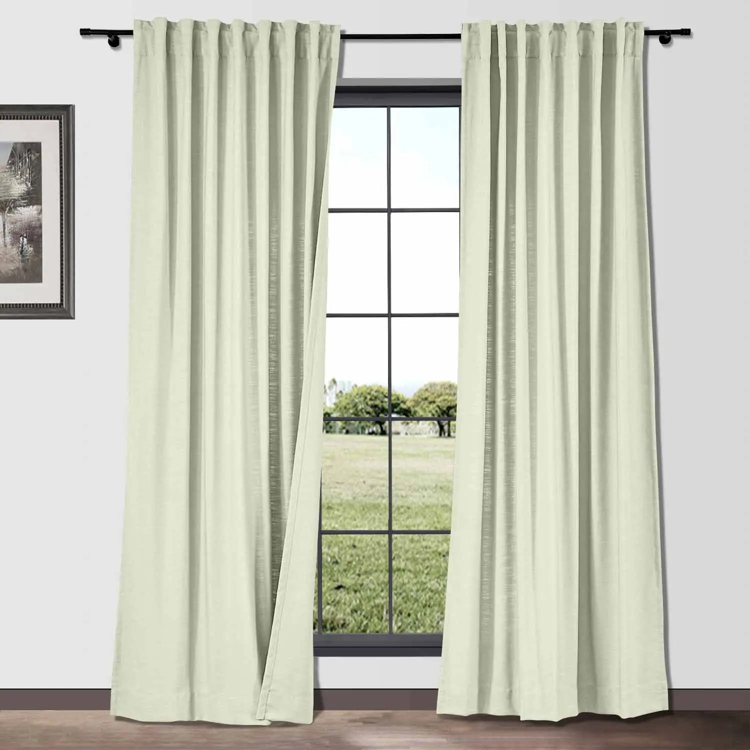 Isabella Heavyweight Polyester Cotton Blend Drapery Soft Top SLIDINGCURTAIN