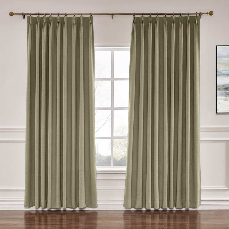 Liz Linen Drape Pleated