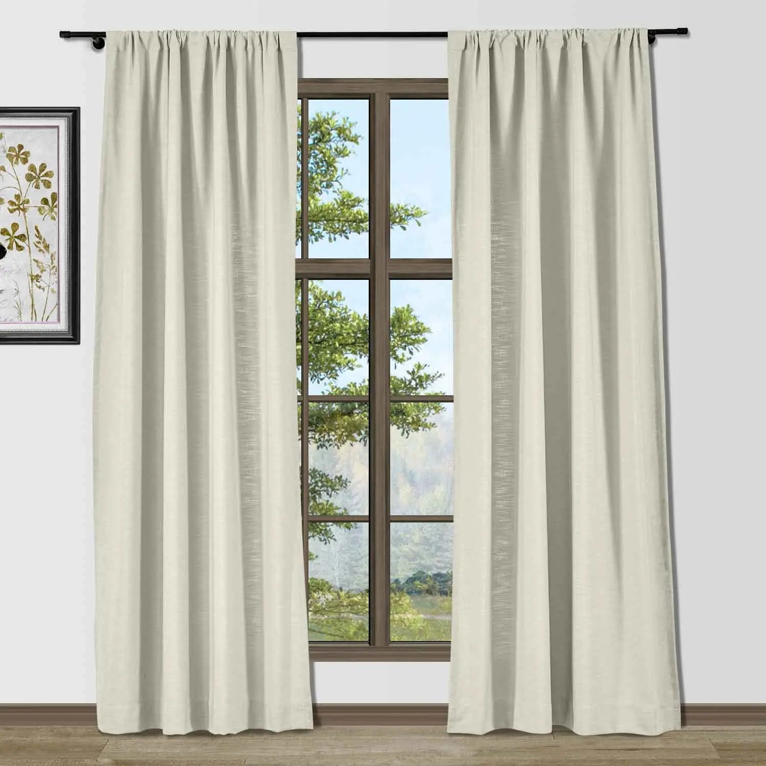 Isabella Heavyweight Polyester Cotton Blend Drapery Soft Top SLIDINGCURTAIN