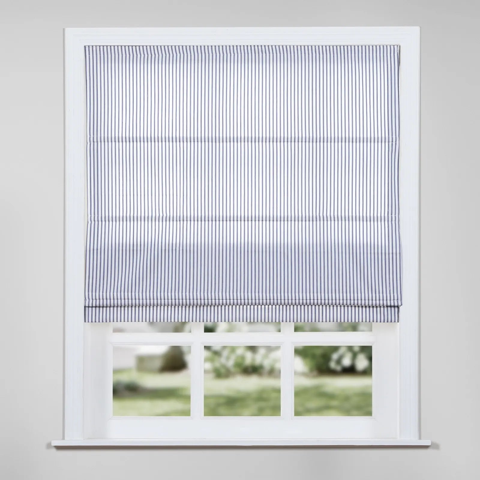 Jana Cordless Roman Shades 100% Cotton Striped