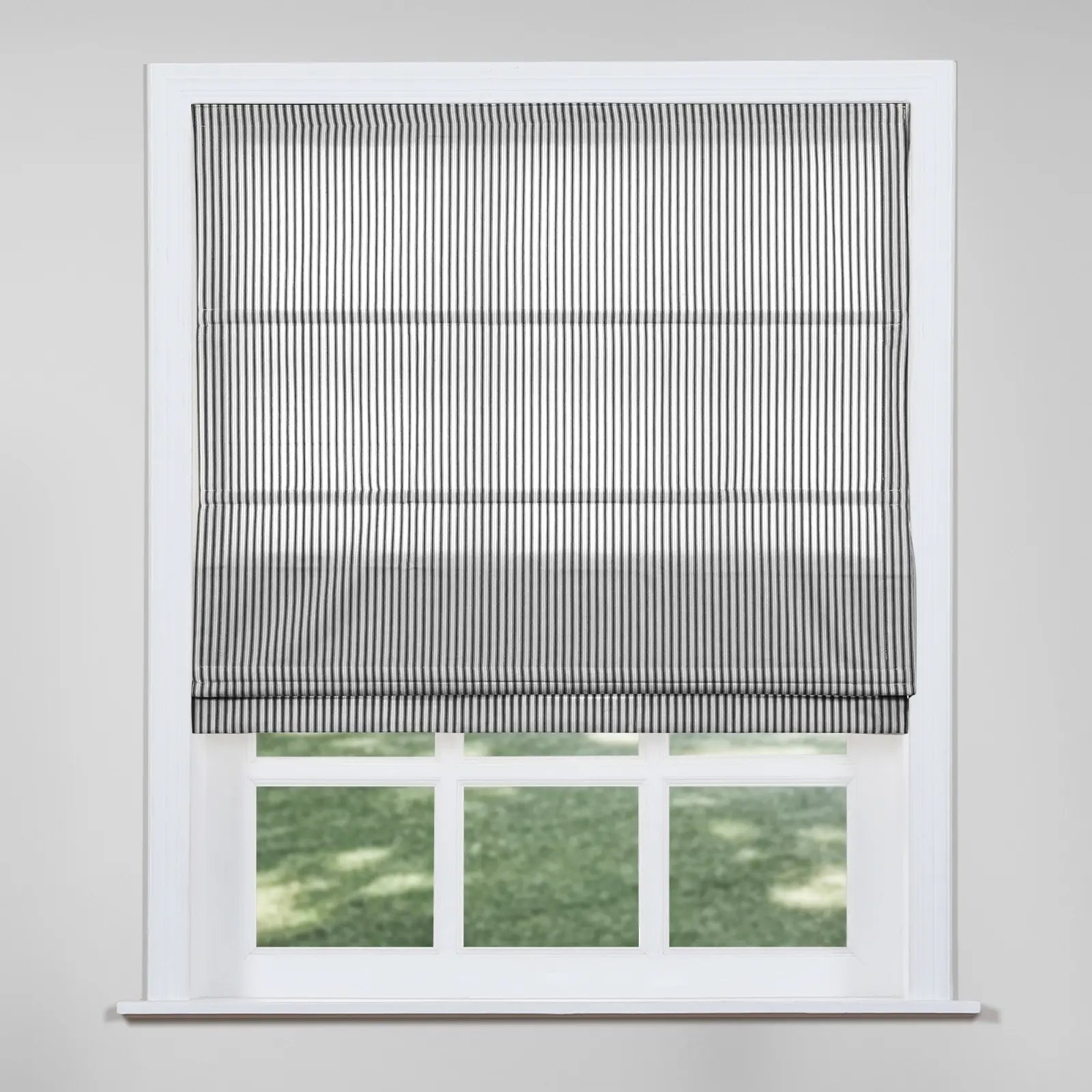 Jana Cordless Roman Shades 100% Cotton Striped