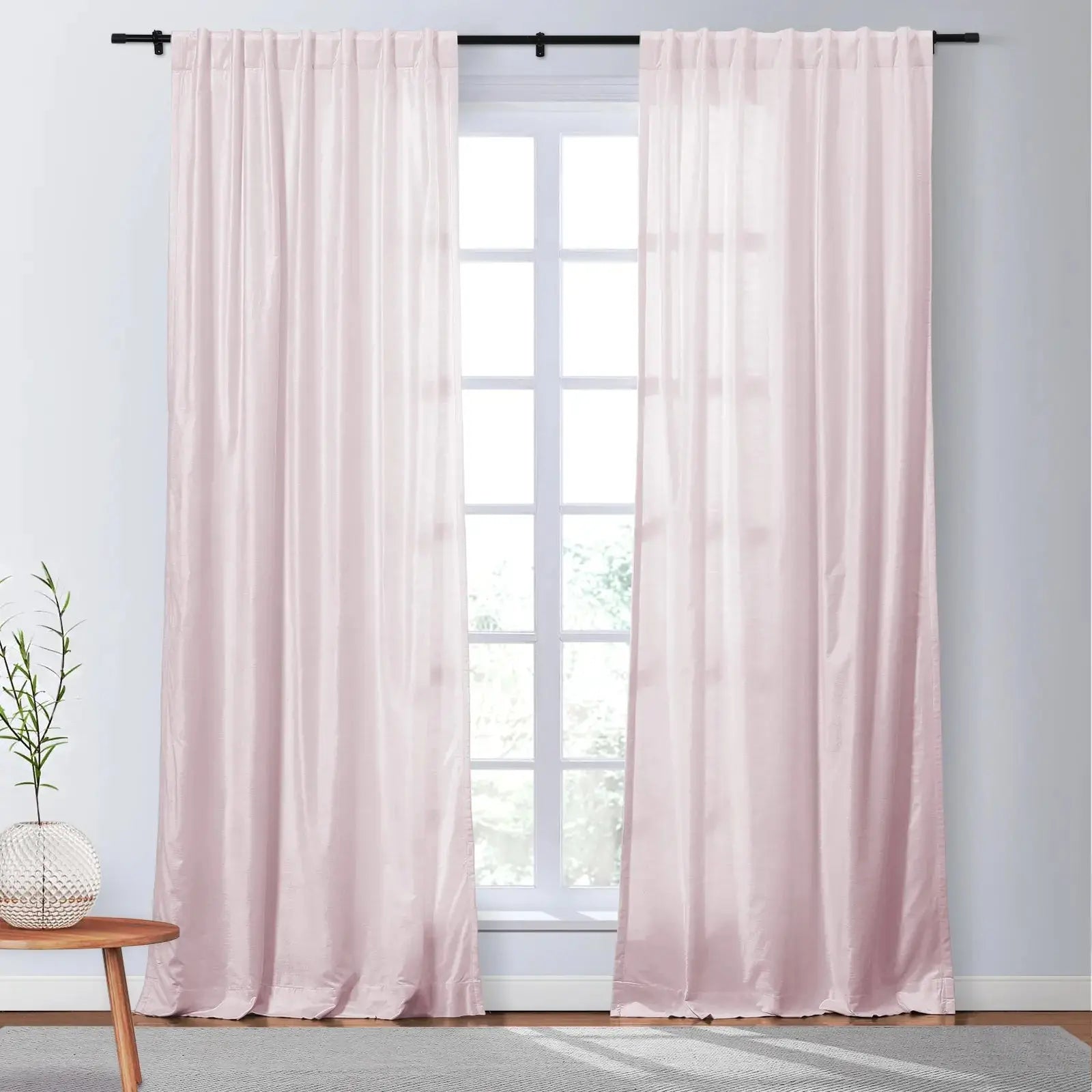 Veda Luster Cotton Velvet Drapery Soft Top SLIDINGCURTAIN