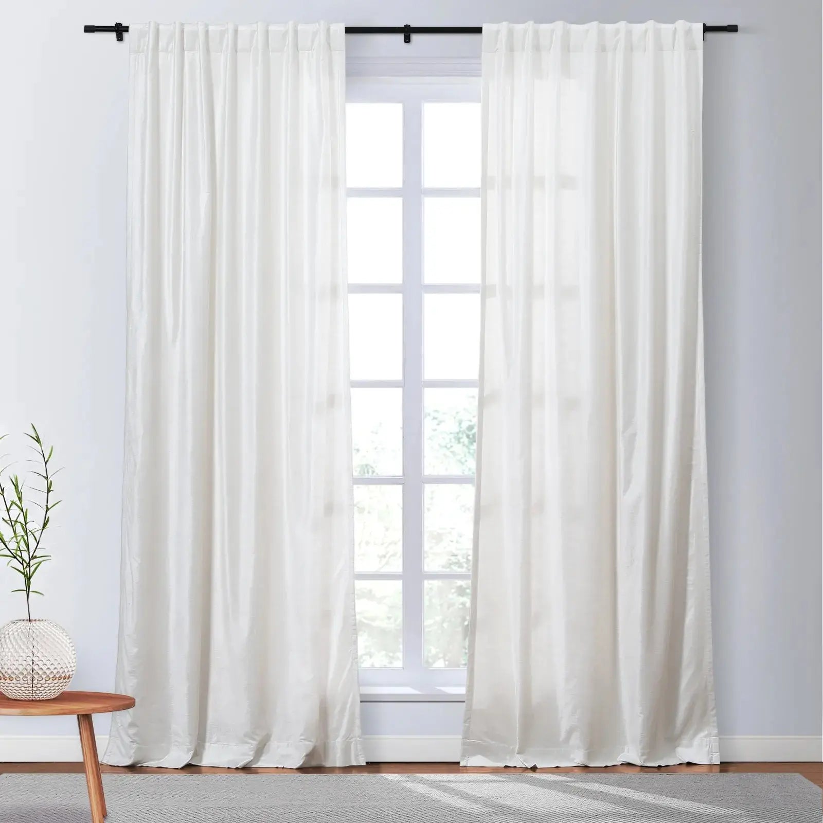 Veda Luster Cotton Velvet Drapery Soft Top SLIDINGCURTAIN