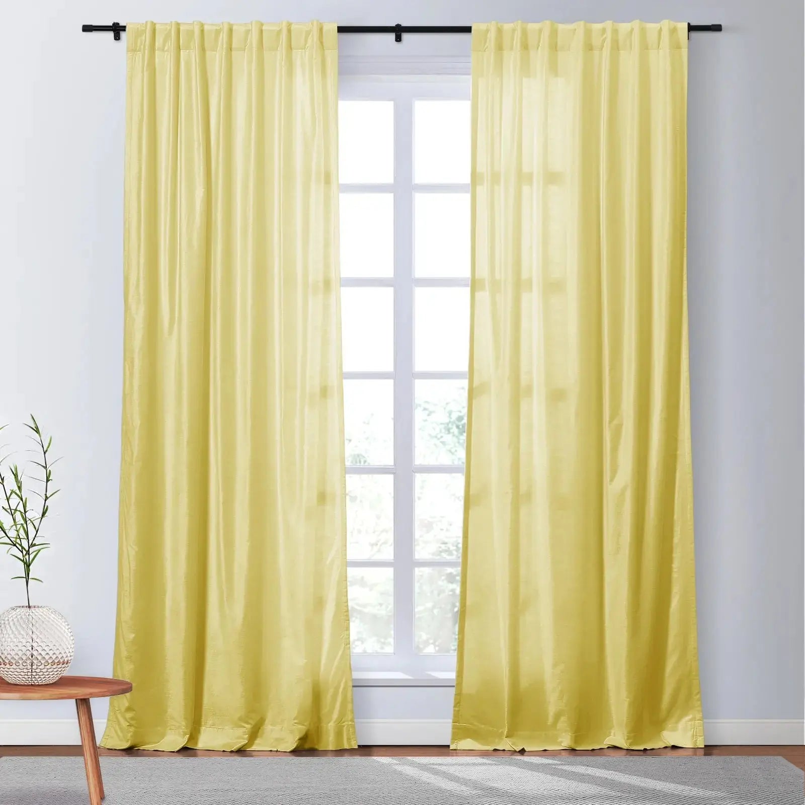 Veda Luster Cotton Velvet Drapery Soft Top SLIDINGCURTAIN