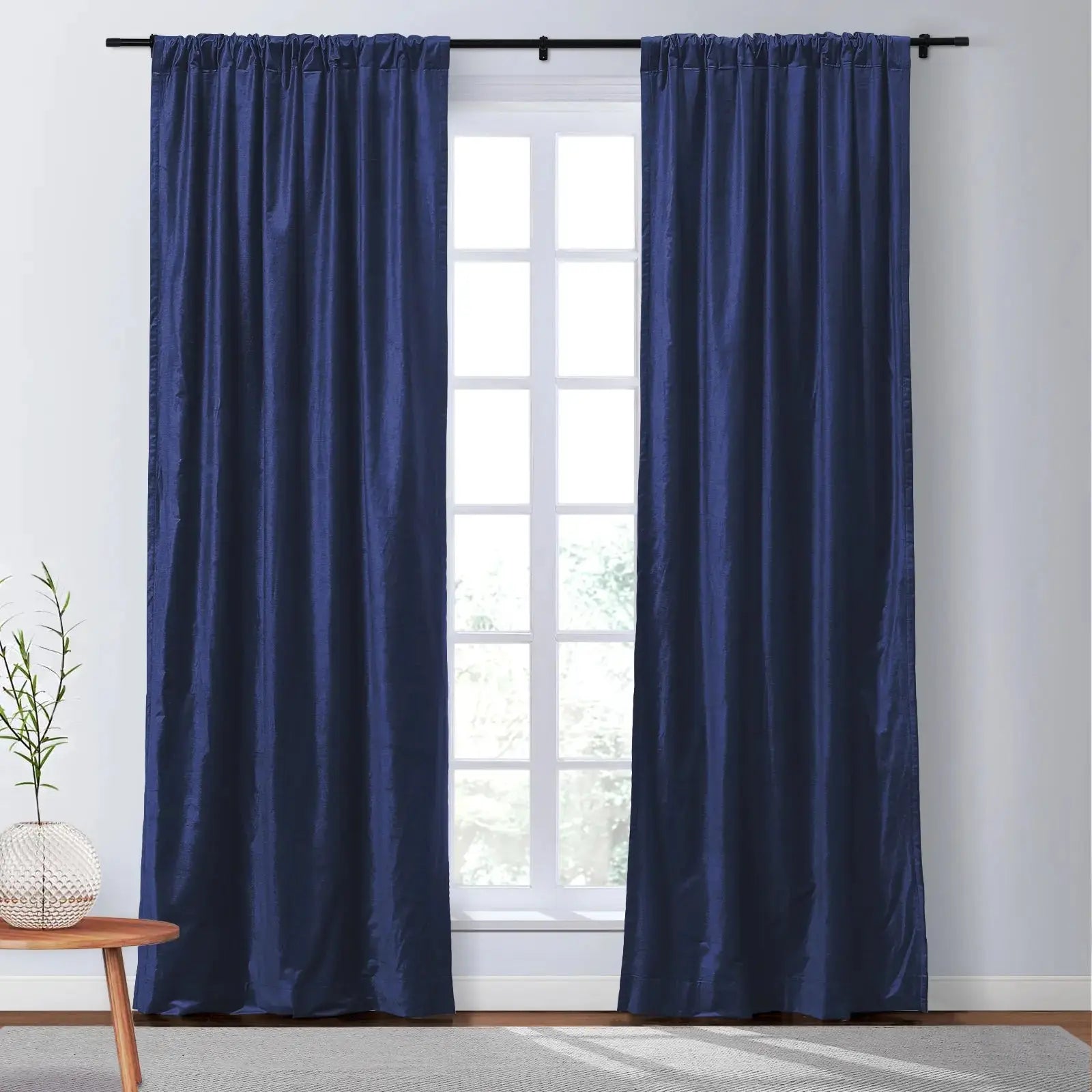 Veda Luster Cotton Velvet Drapery Soft Top SLIDINGCURTAIN