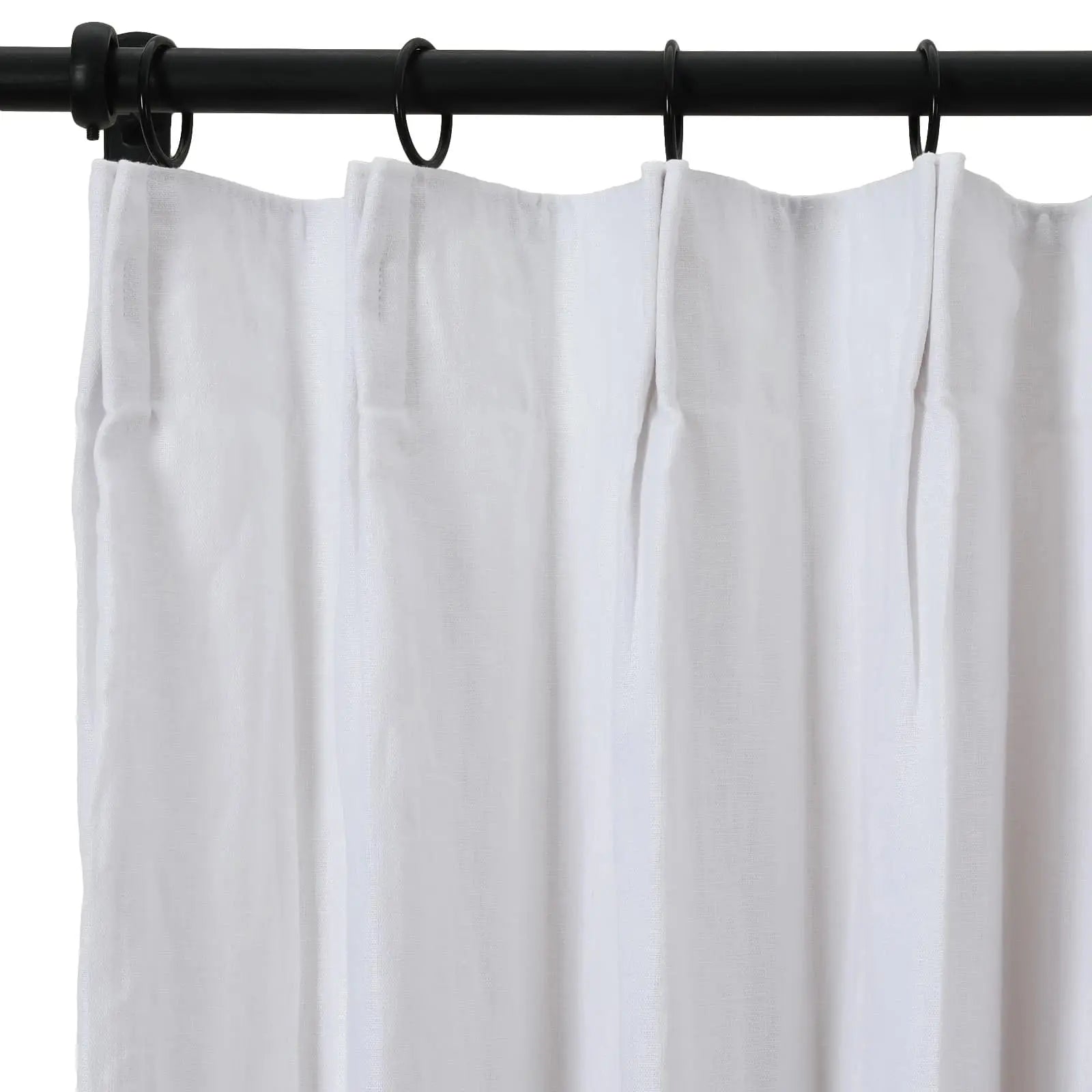 Patti Premium Belgian Linen Flax Curtain Pleated