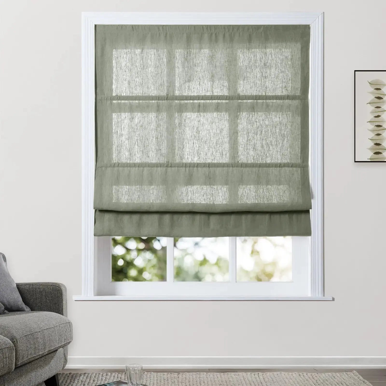 Patti Belgian Linen Cordless Roman Shade