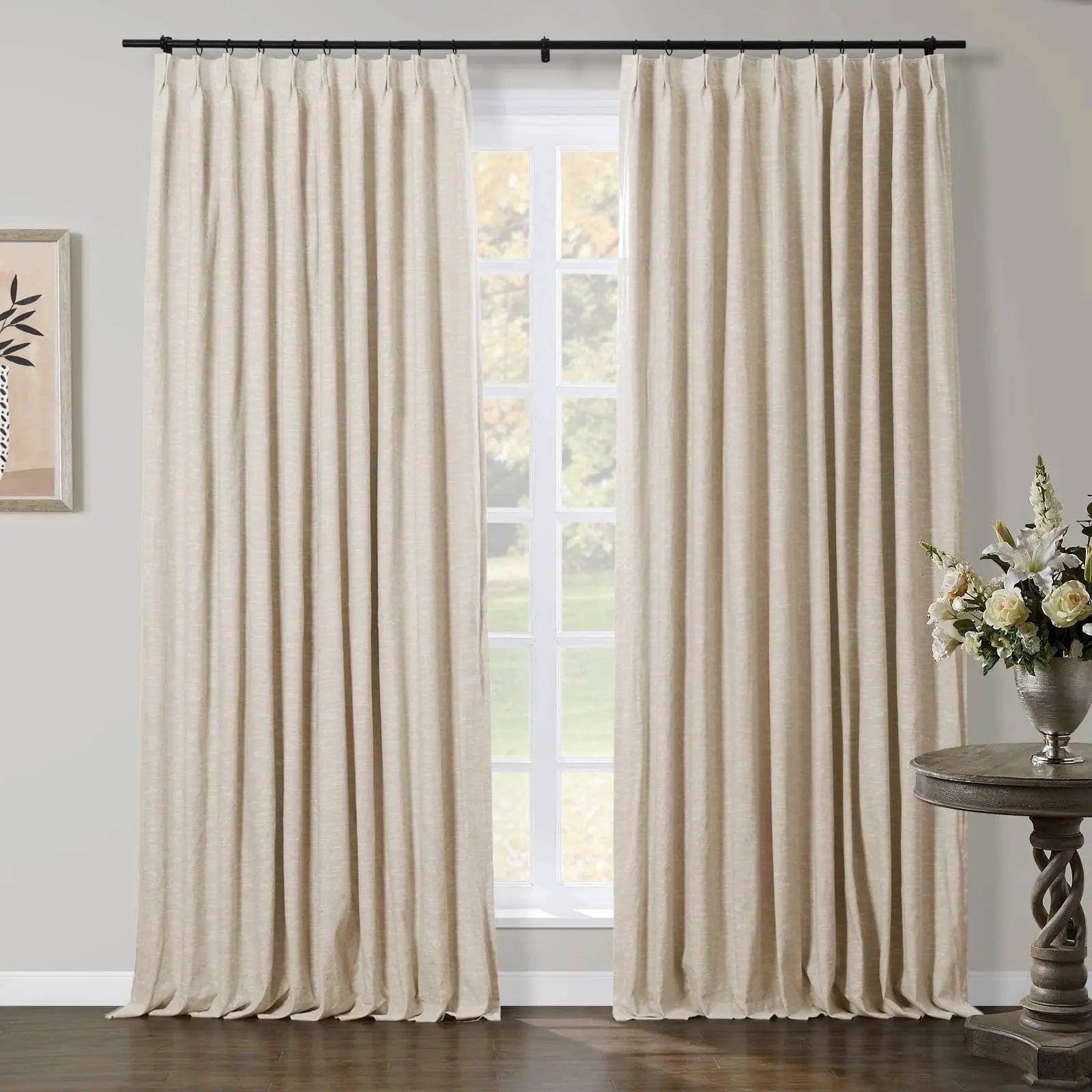 Jawara Luxury Linen Cotton Curtain Pleated SLIDINGCURTAIN