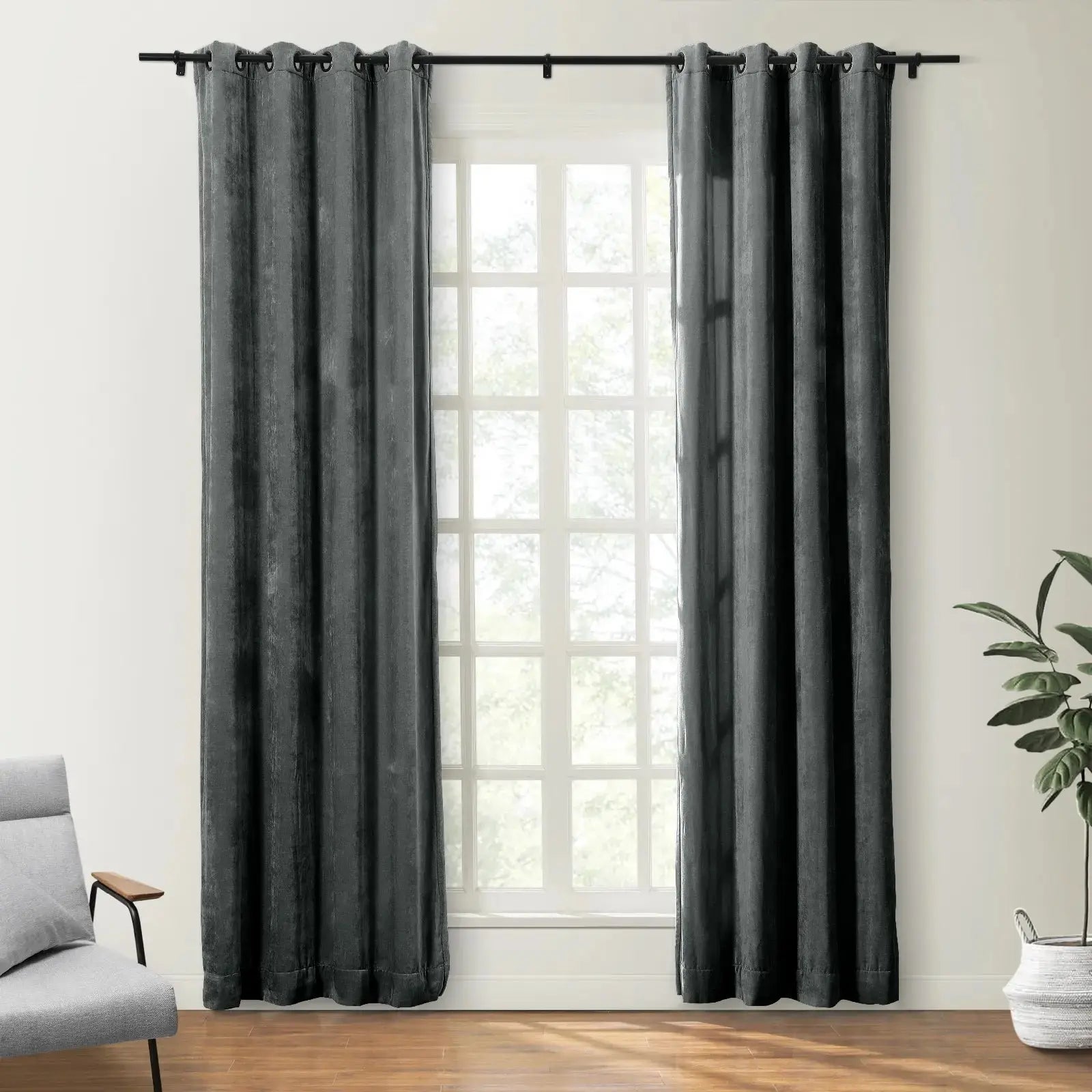 Shayna Worn Velvet Curtain Grommet