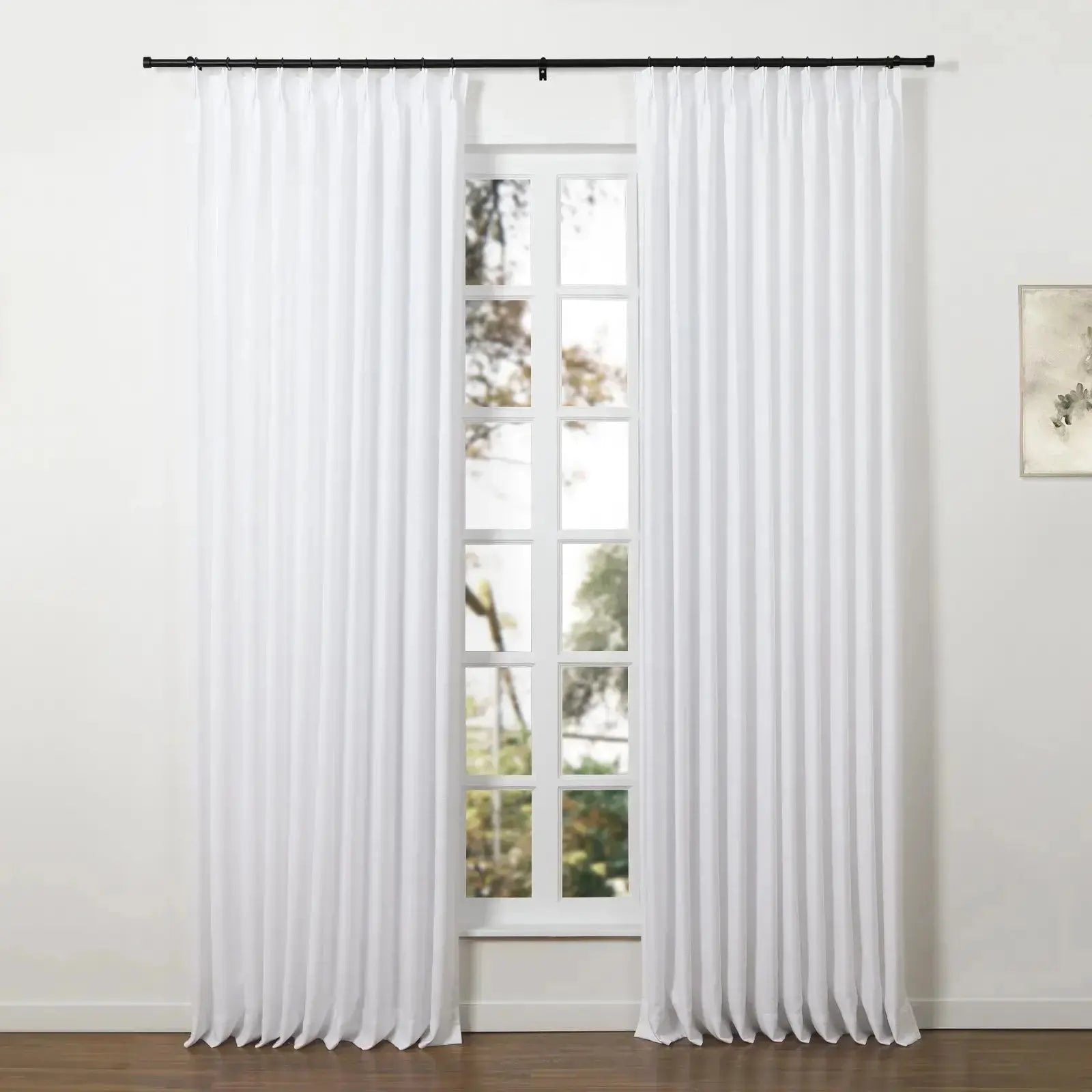 Jaylon Adjustable Curtain Rod with Rings