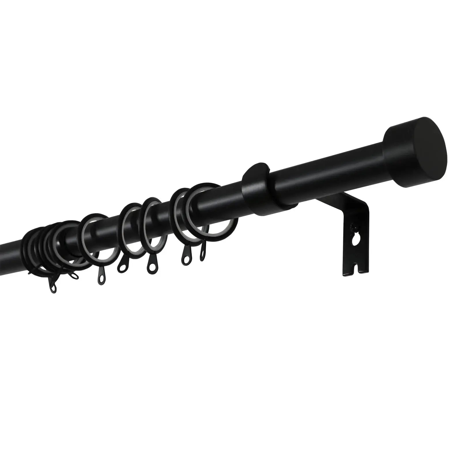 Jaylon Adjustable Curtain Rod with Rings