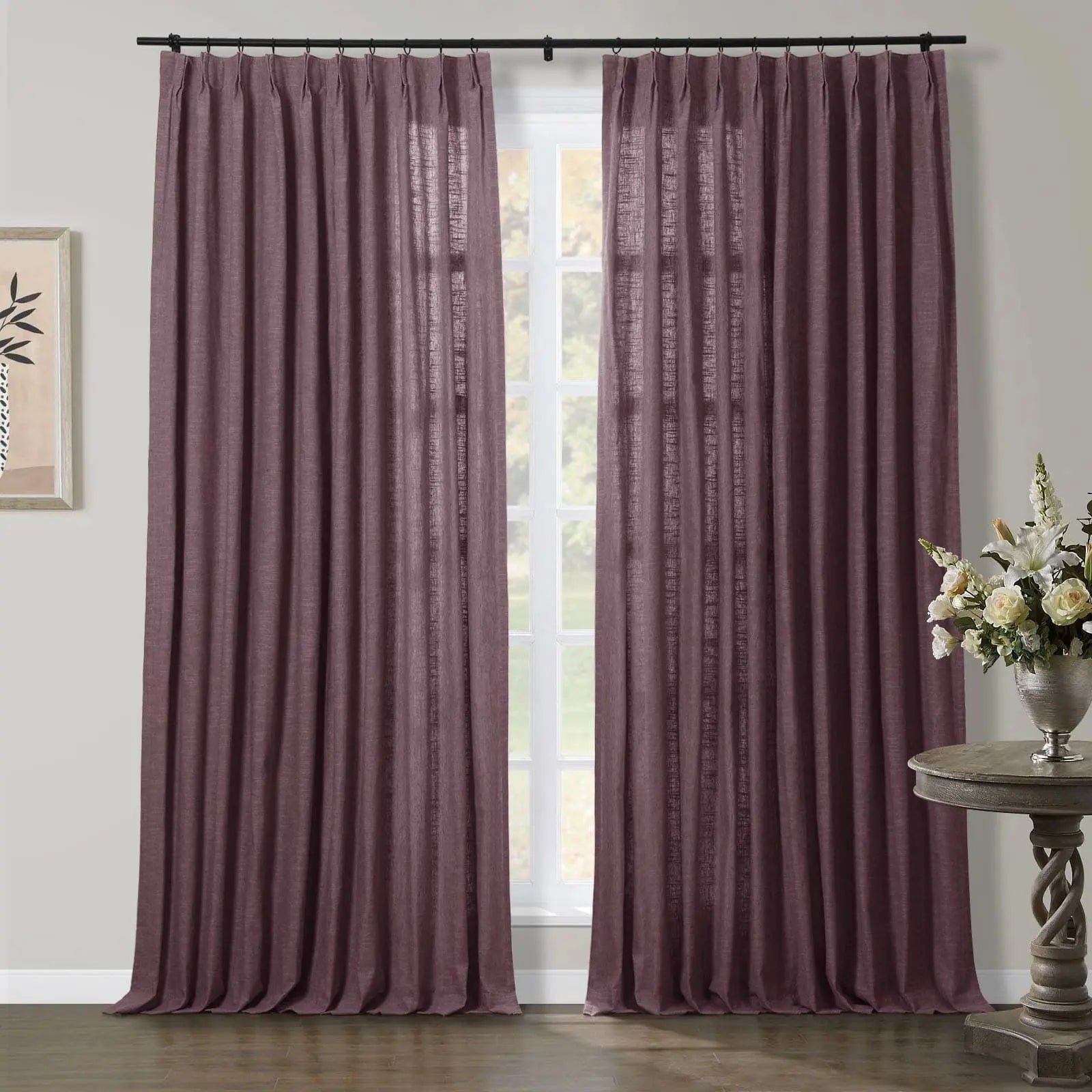 Jawara Luxury Linen Cotton Curtain Pleated