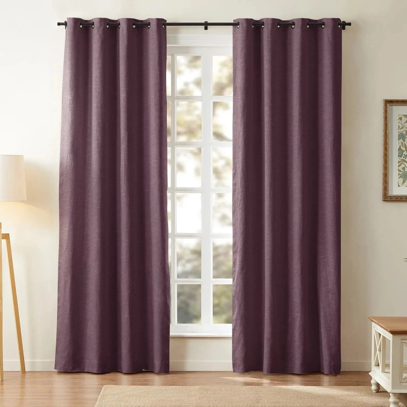 Jawara Luxury Linen Cotton Curtain Grommet SLIDINGCURTAIN