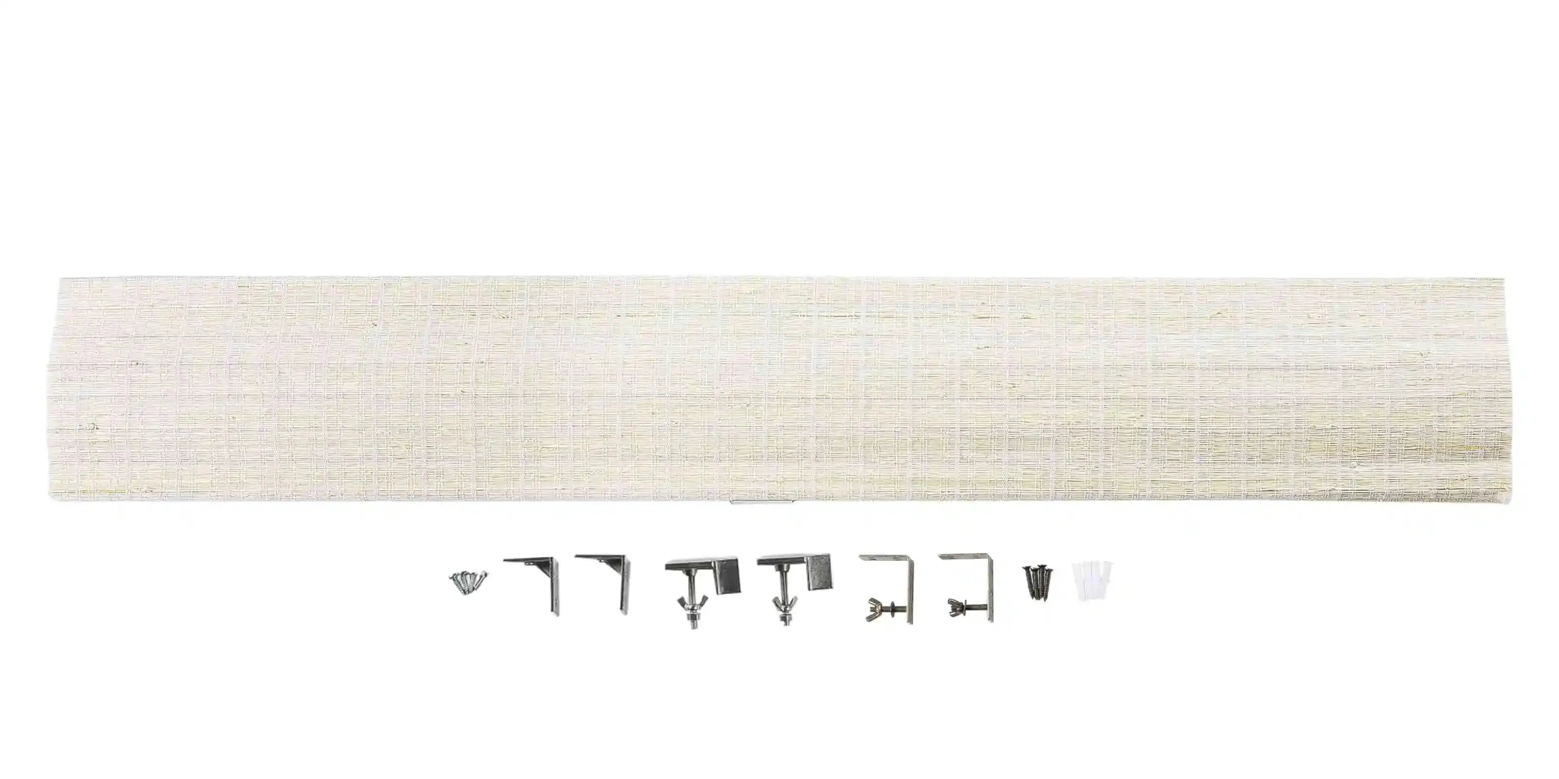 Rae Natural Ramie Flax Woven Wood Shades - Series C