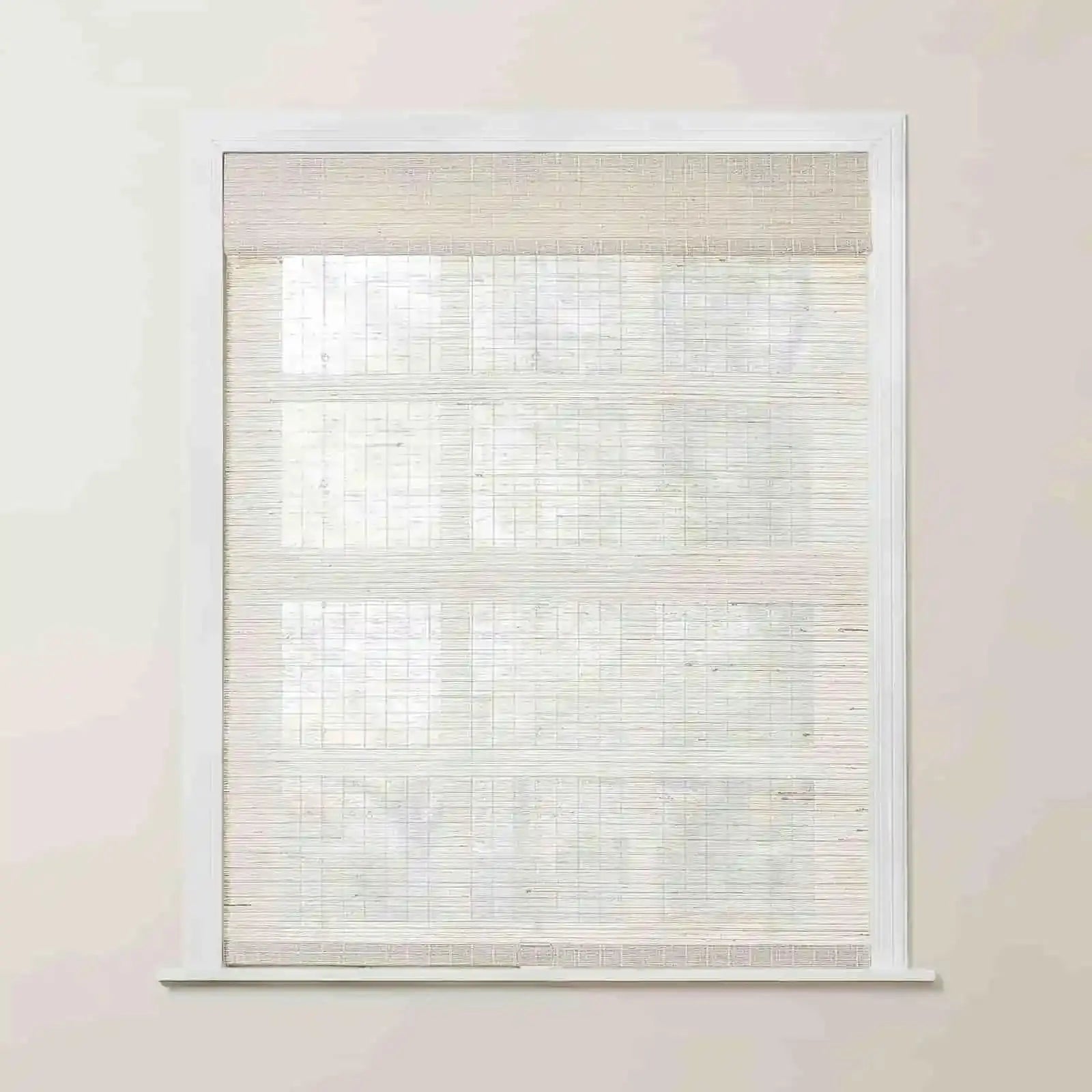 Rae Natural Ramie Flax Woven Wood Shades - Series C