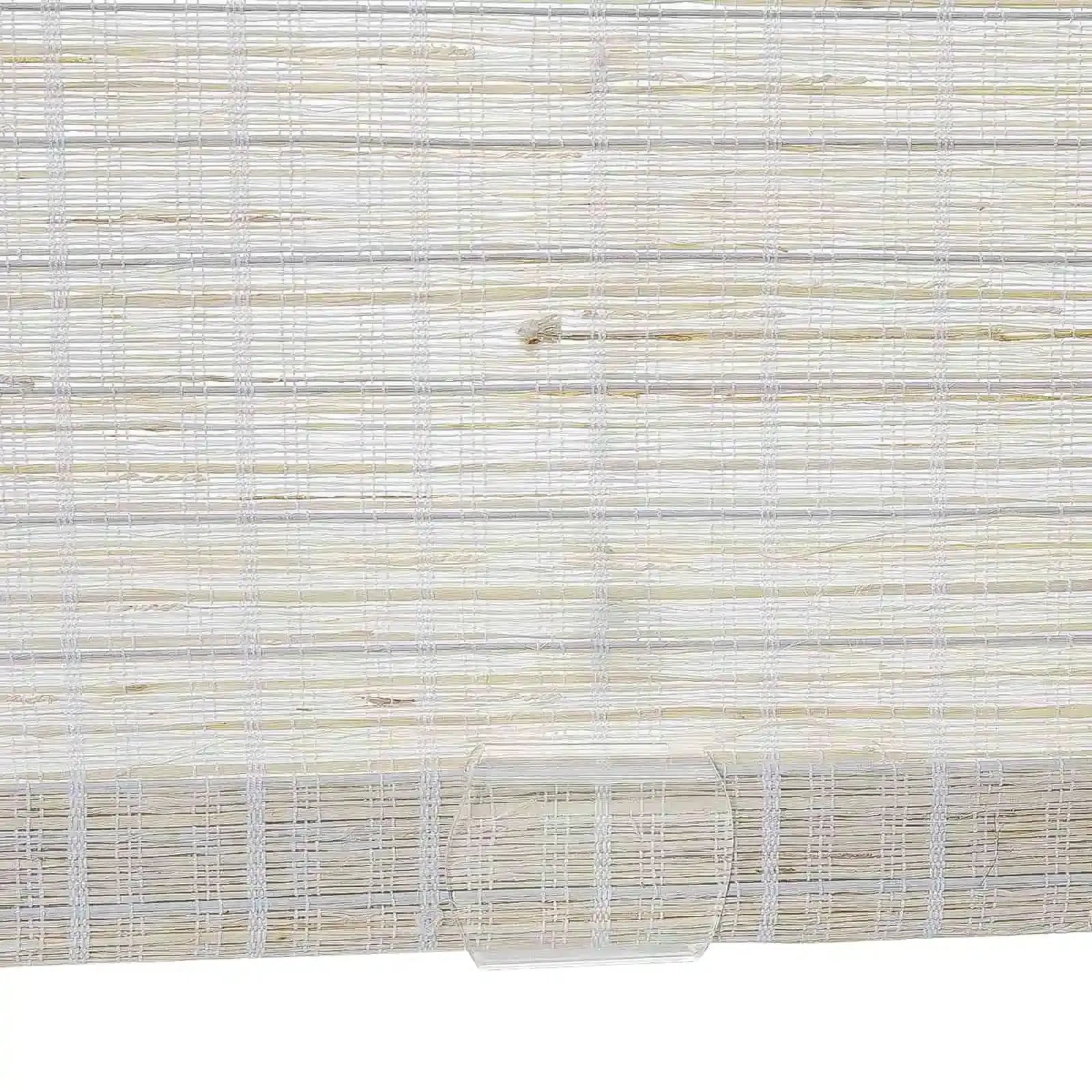 Rae Natural Ramie Flax Woven Wood Shades - Series C