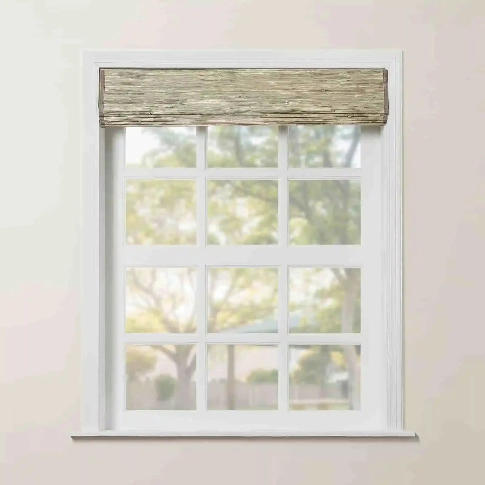 Rae Natural Ramie Flax Woven Wood Shades - Series C