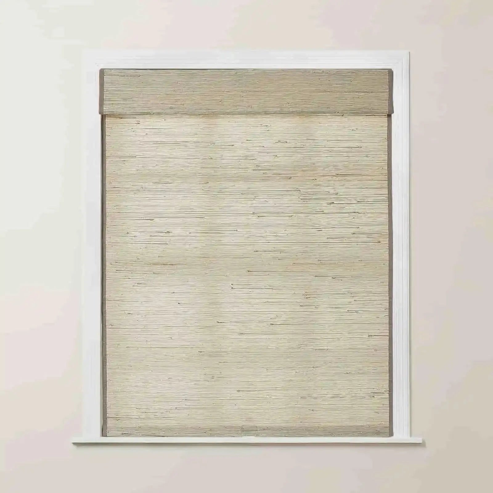 Rae Natural Ramie Flax Woven Wood Shades - Series C