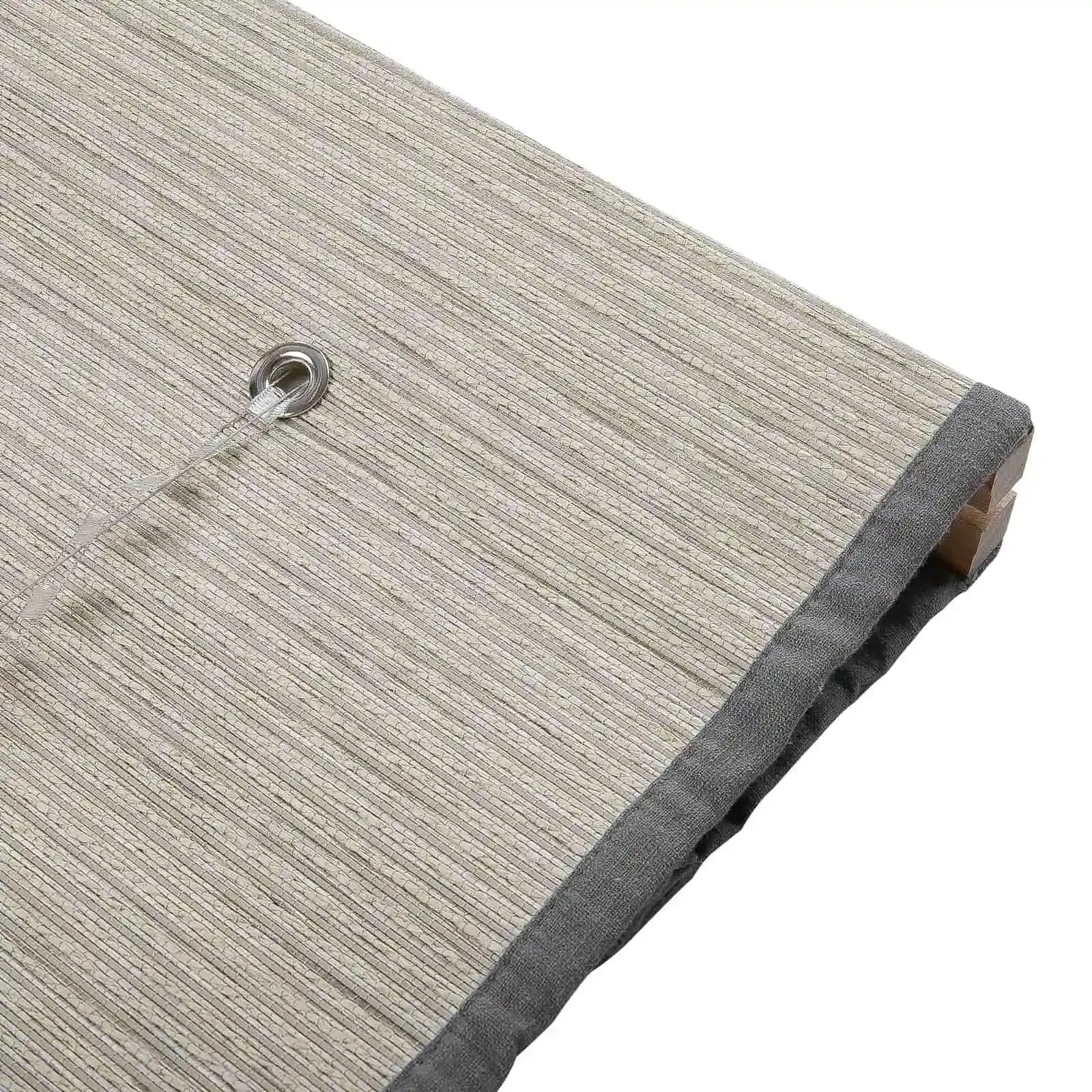 Rae Natural Kenaf Woven Wood Shades - Light Khaki