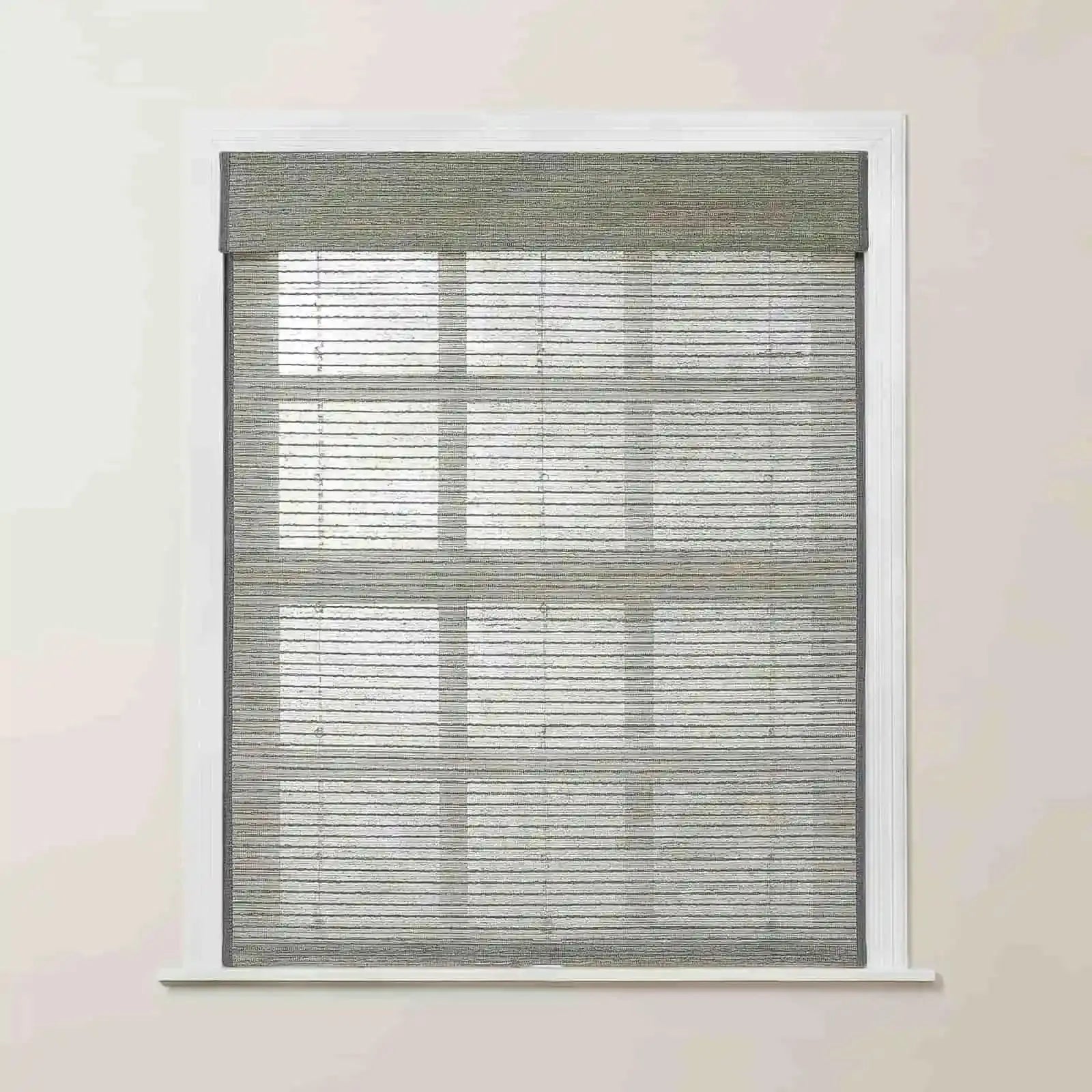 Rae Natural Ramie Flax Woven Wood Shades - Series C