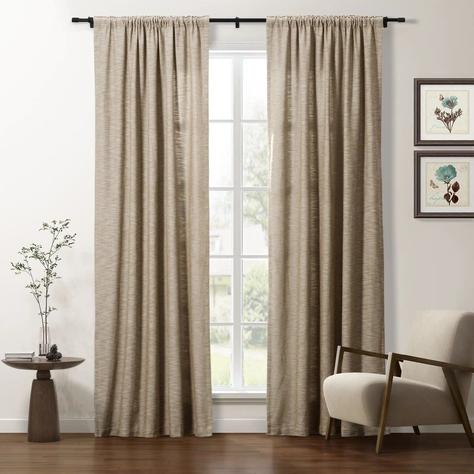 Cotton Blend Drapery Soft Top | Cloe SLIDINGCURTAIN