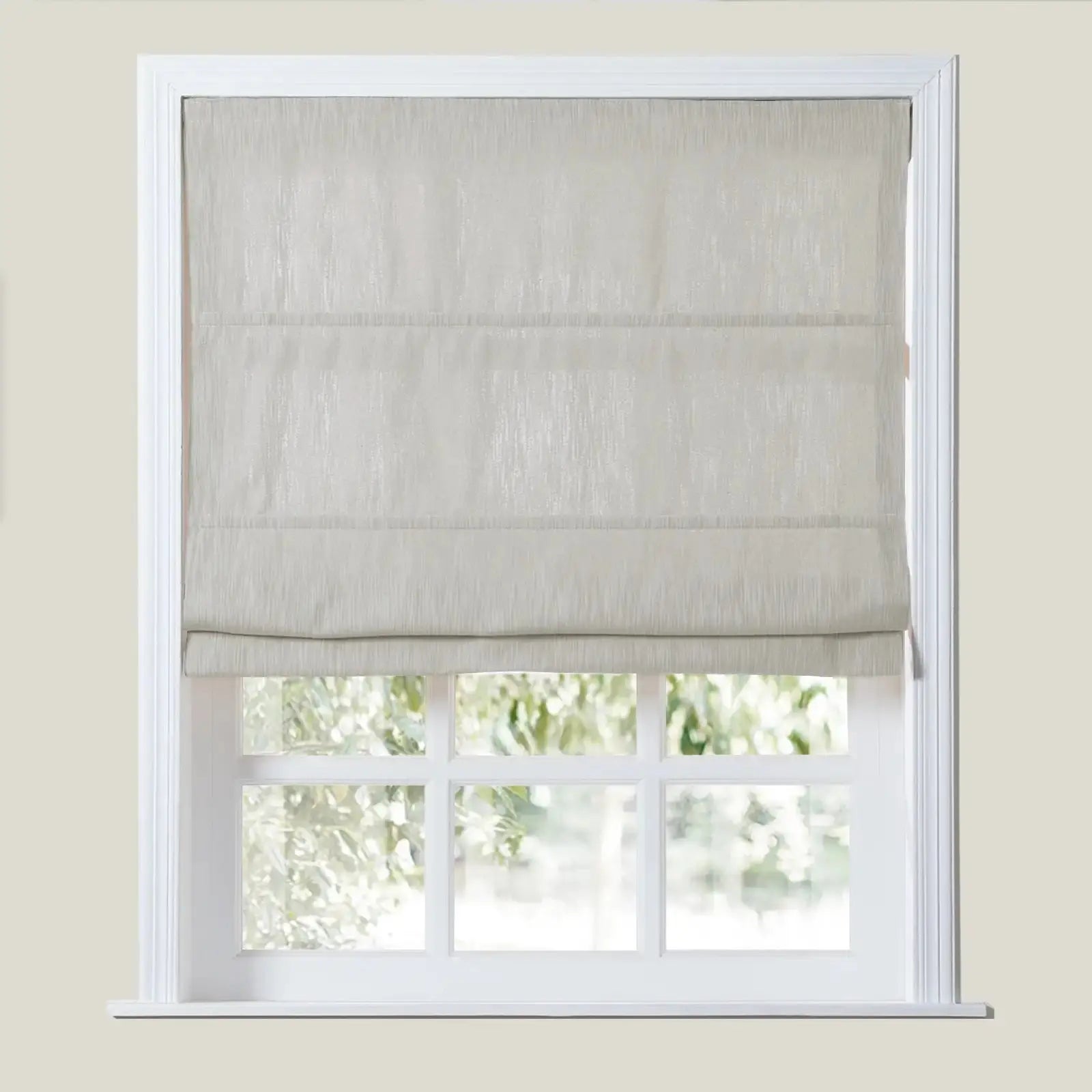 Cloe Cotton Blend Cordless Roman Shade SLIDINGCURTAIN