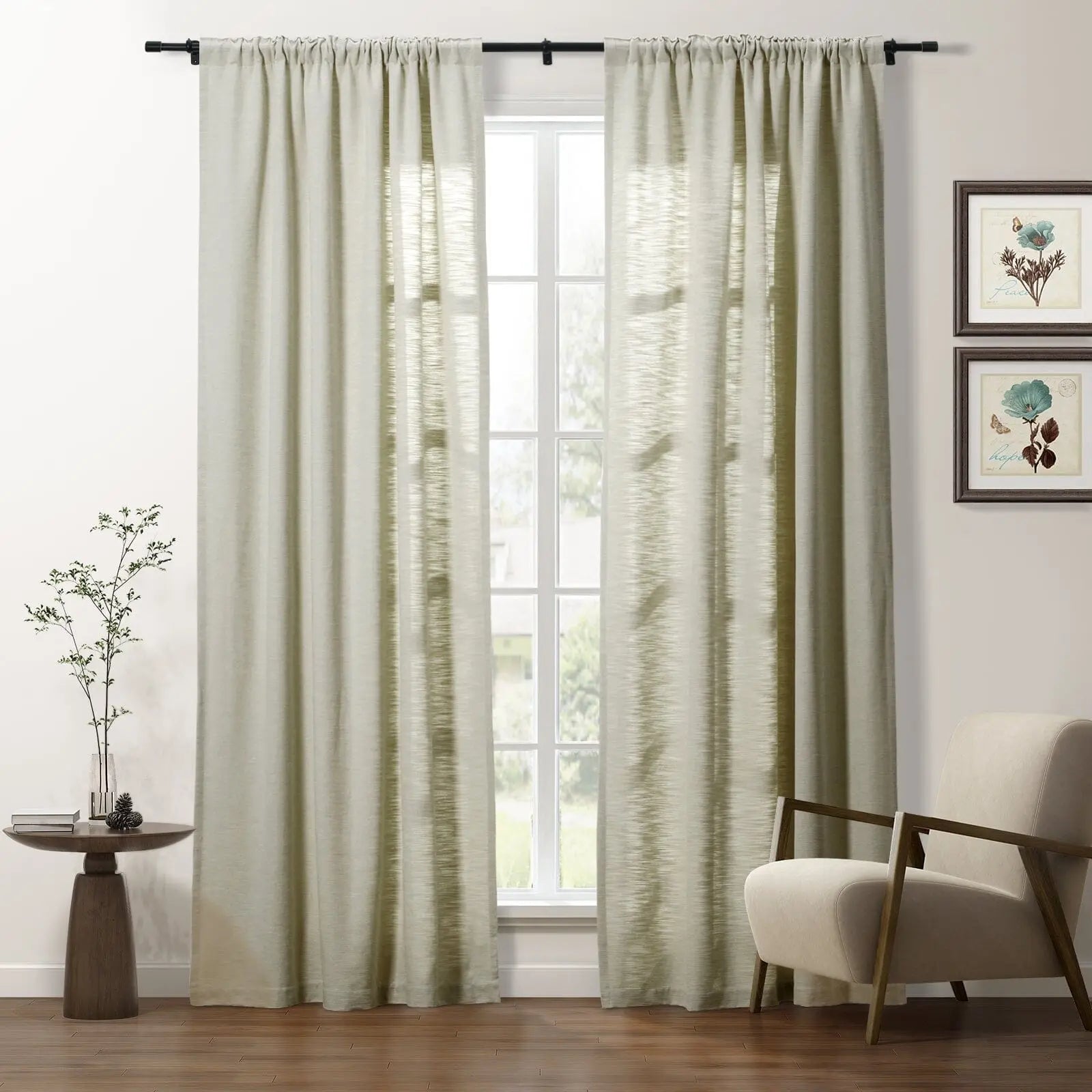 Cotton Blend Drapery Soft Top | Cloe SLIDINGCURTAIN