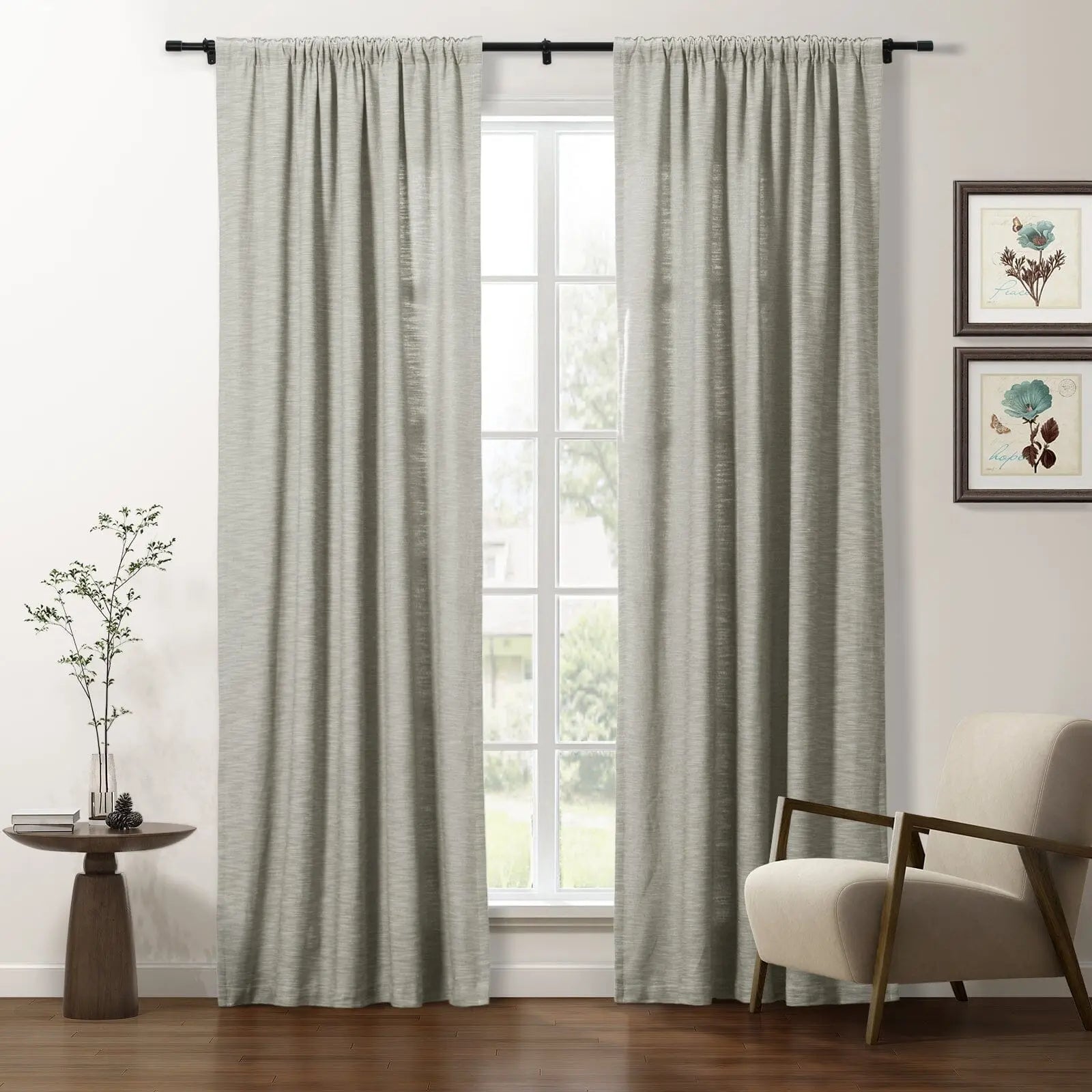 Cotton Blend Drapery Soft Top | Cloe SLIDINGCURTAIN