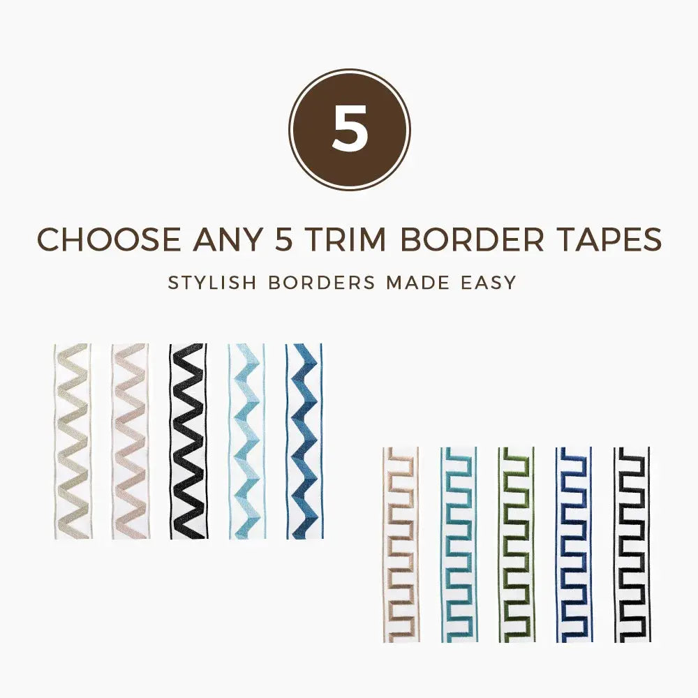 Choose Any 5 Trim Border Tapes for $8