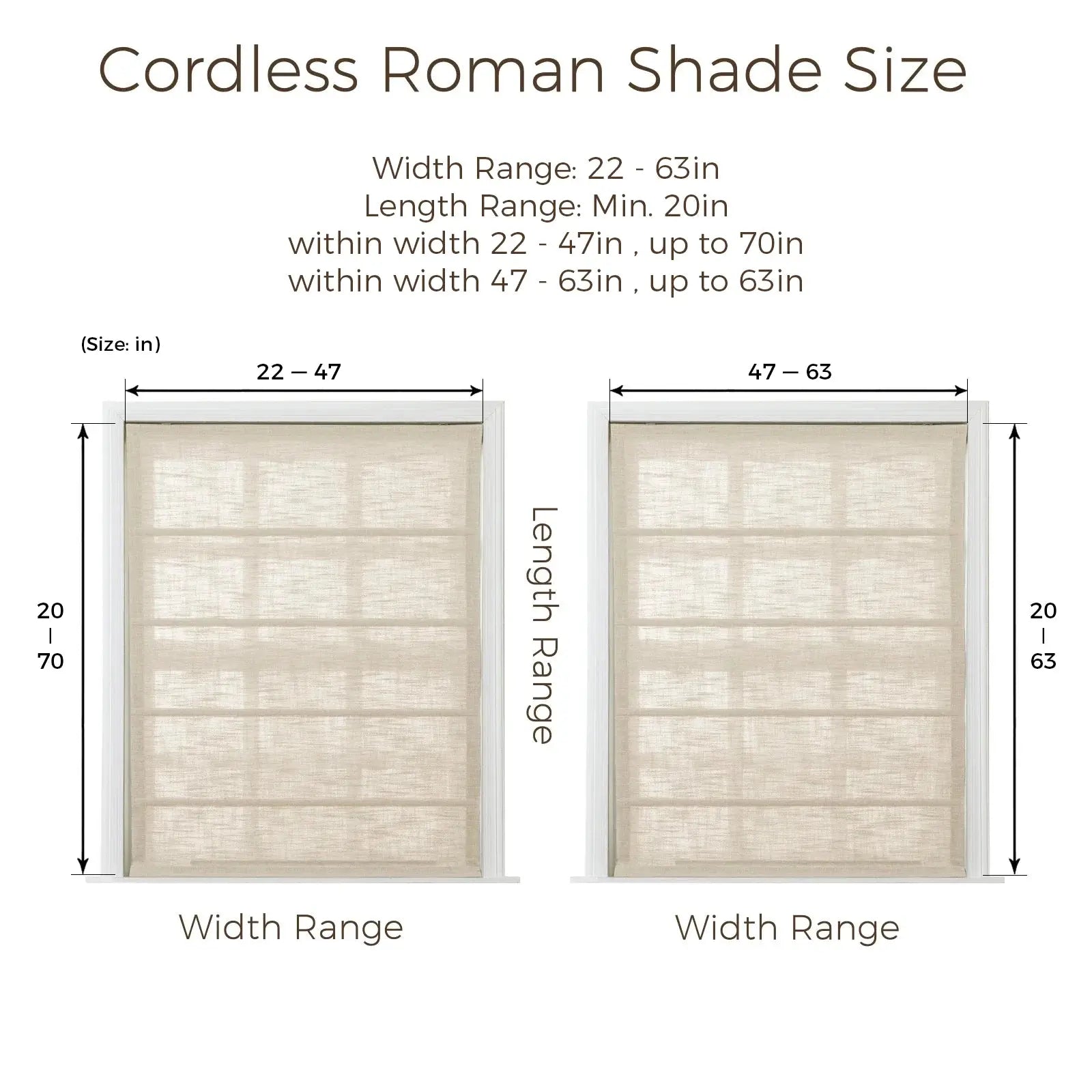 Sara Le Printed Roman Shade Cordless