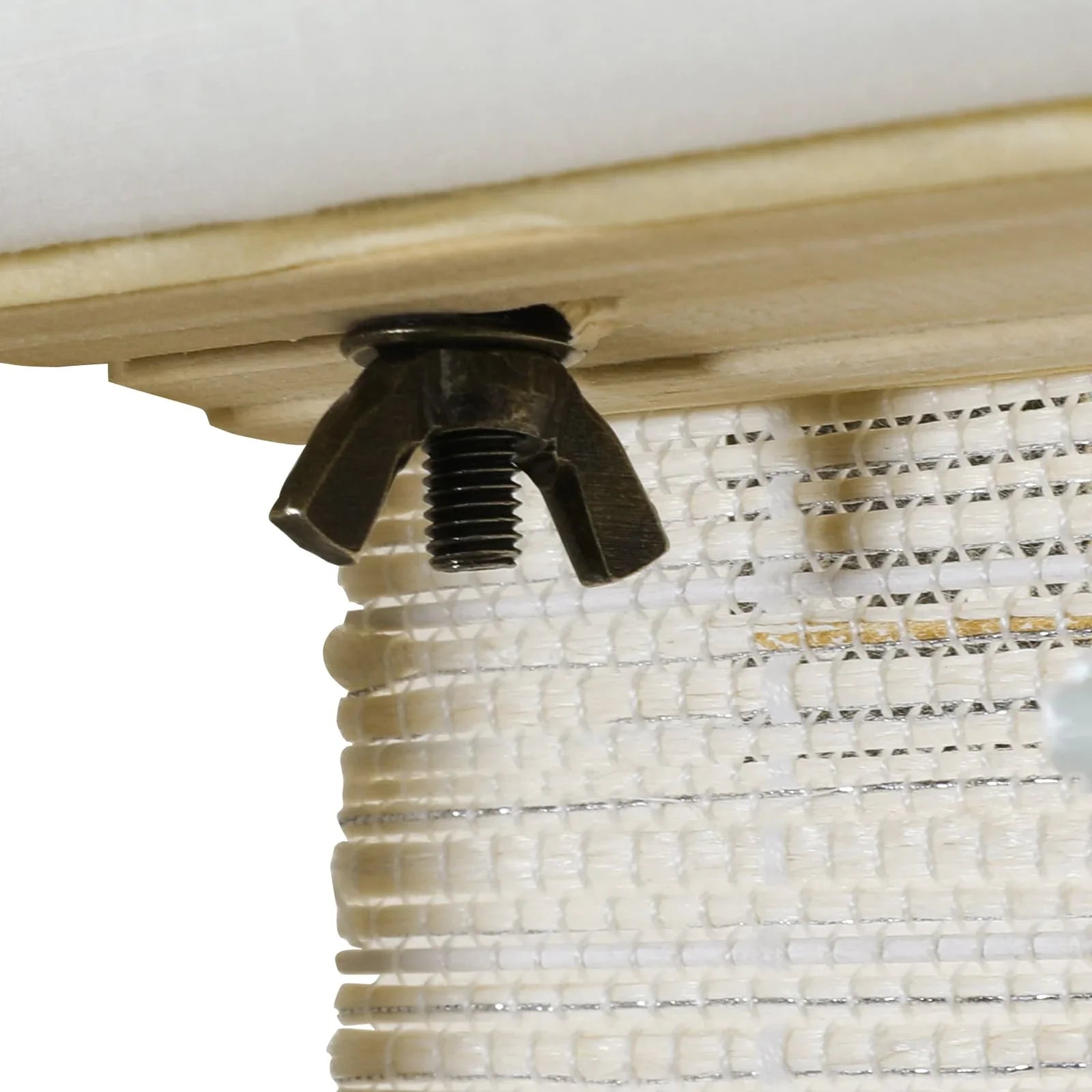 Rae Natural Ramie Jute Woven Wood Shades - Series D