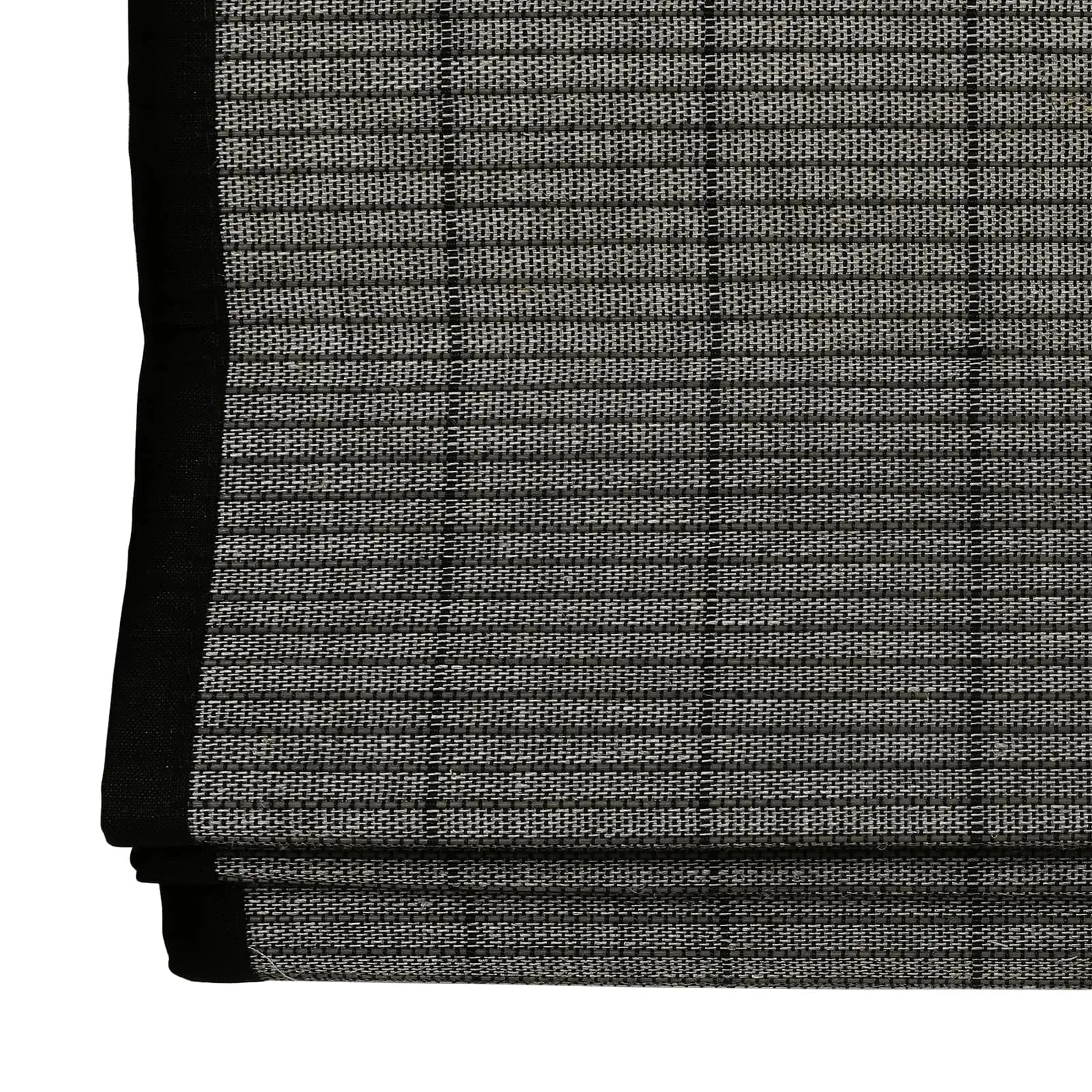 Natural Flax Bamboo Woven Shade - Middle Grey