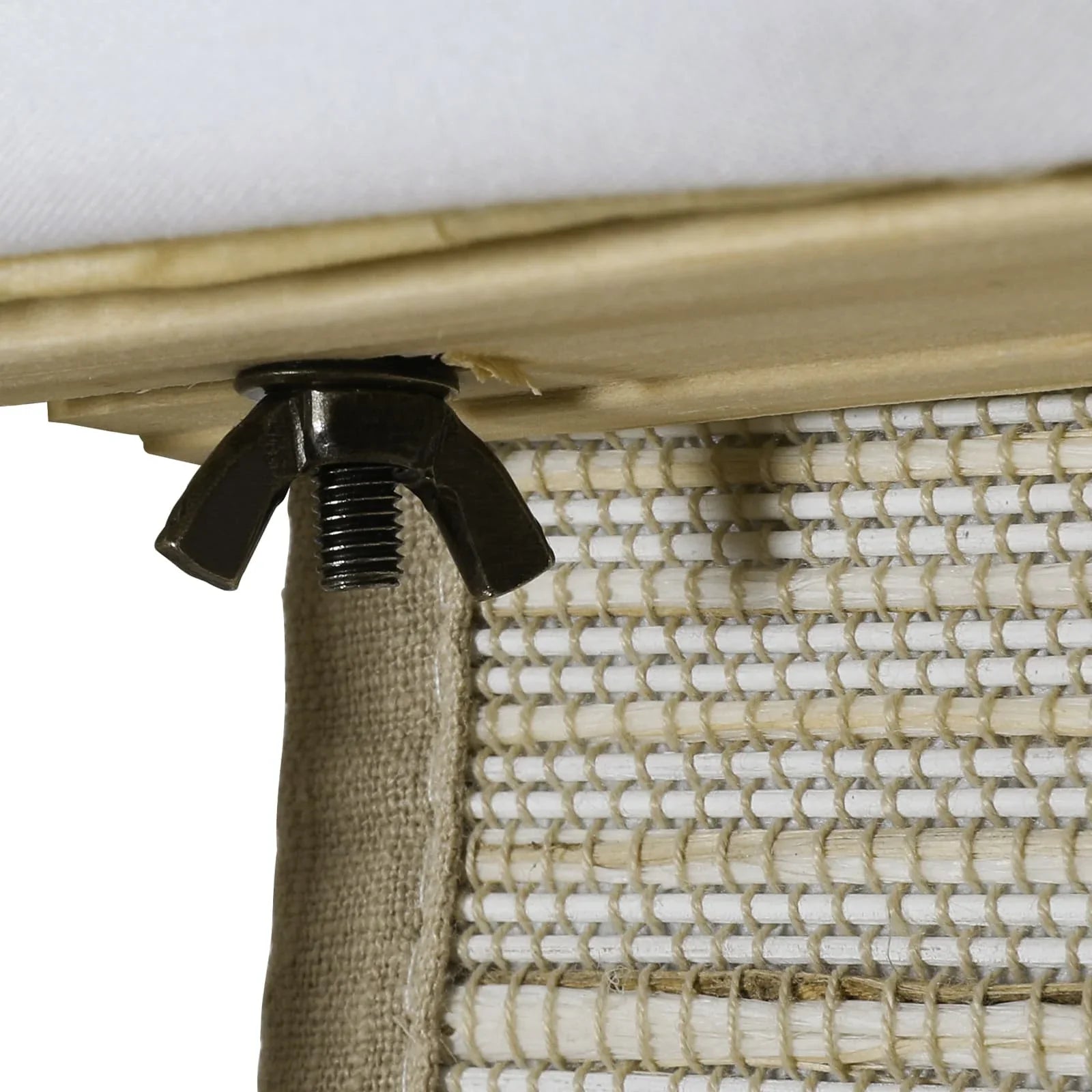 Rae Natural Ramie Jute Woven Wood Shades - Series D