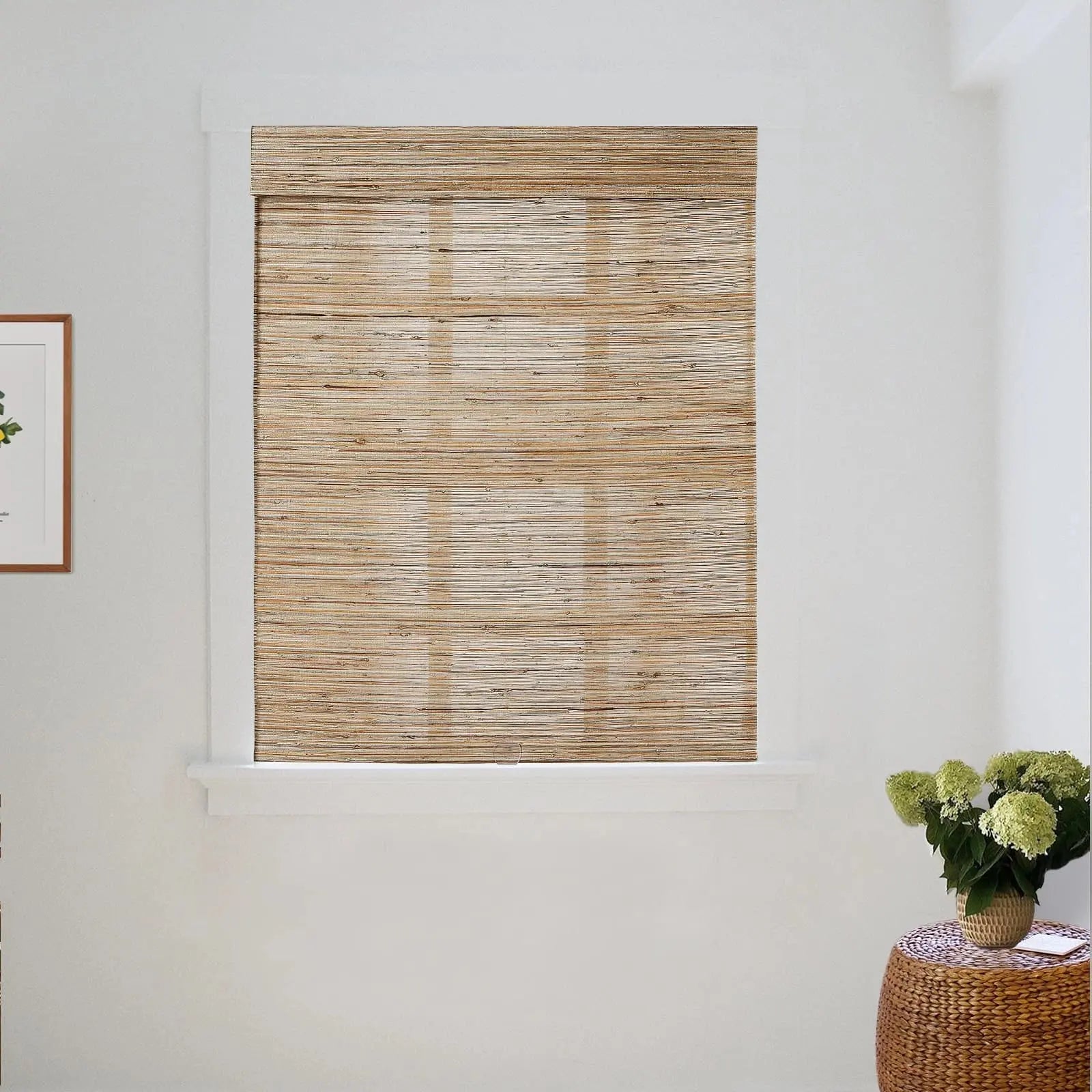 Natural Ramie Bamboo Woven Shade - Honeynut