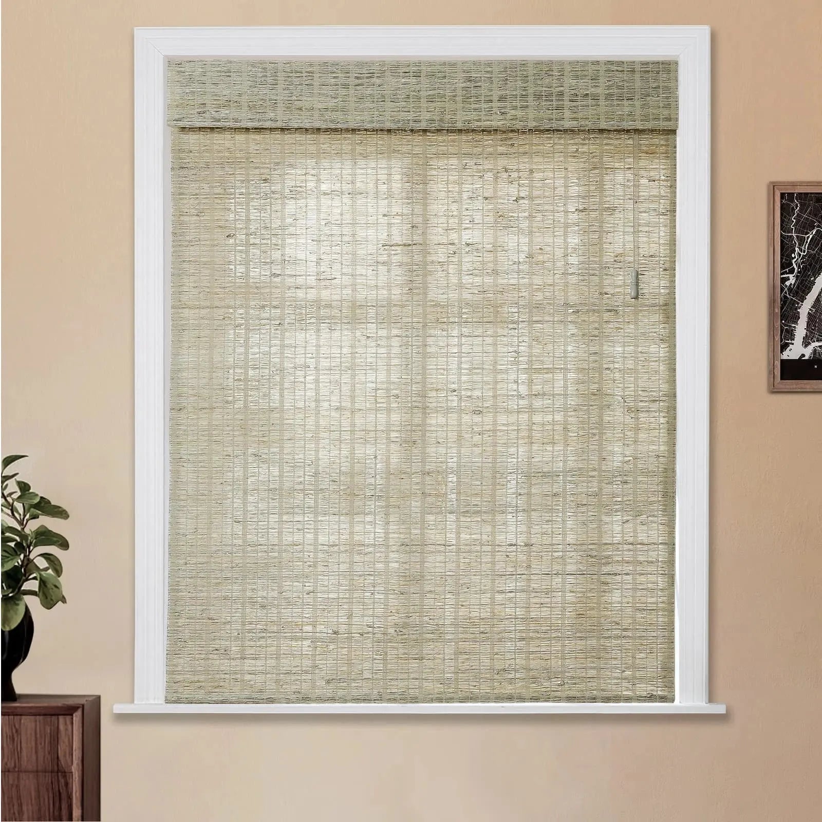 Natural Jute Bamboo Woven Shade - Straw