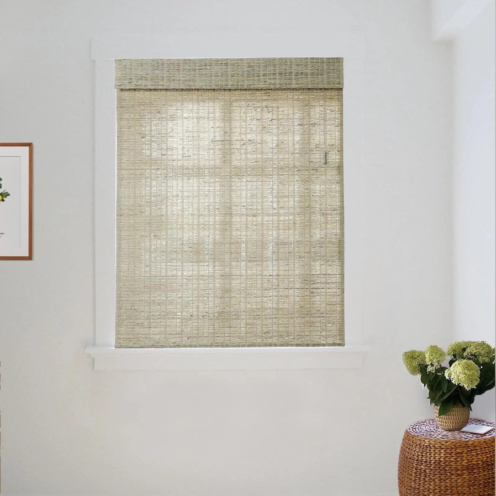 Natural Jute Bamboo Woven Shade - Straw