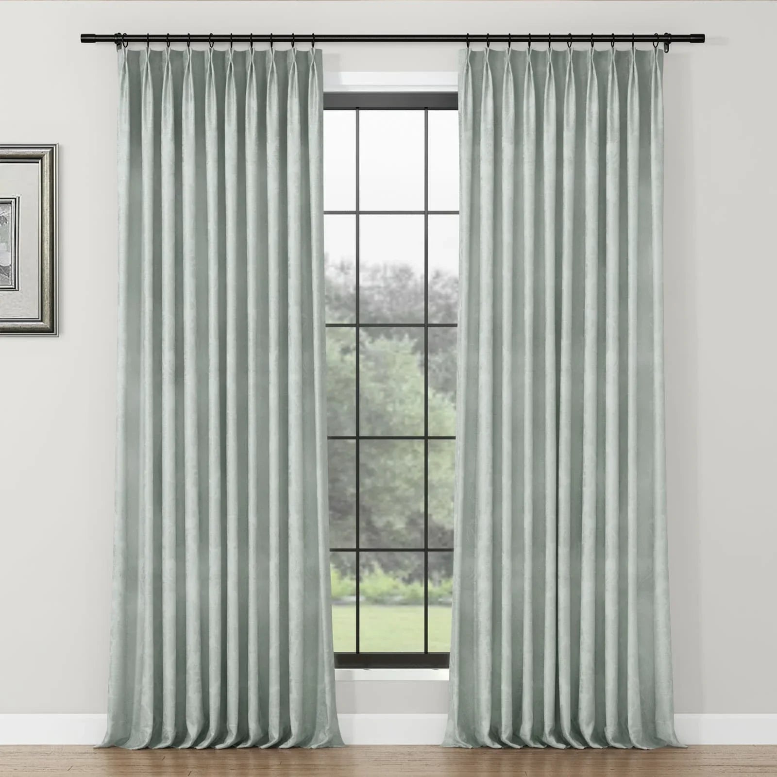 Lydia Plants Jacquard Curtain Pleated SLIDINGCURTAIN