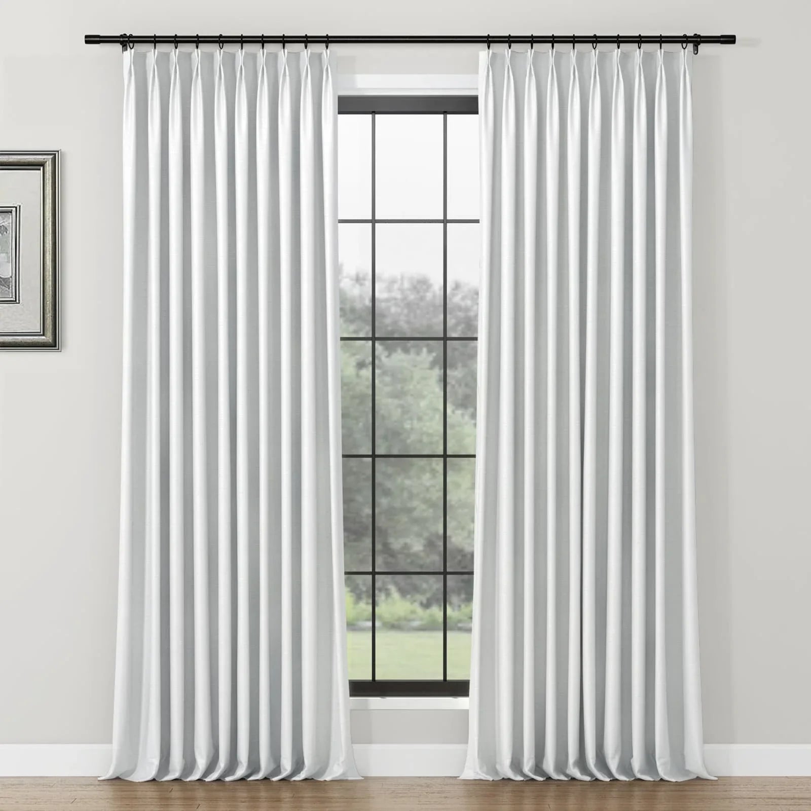 Lydia Fibre Jacquard Curtain Pleated SLIDINGCURTAIN