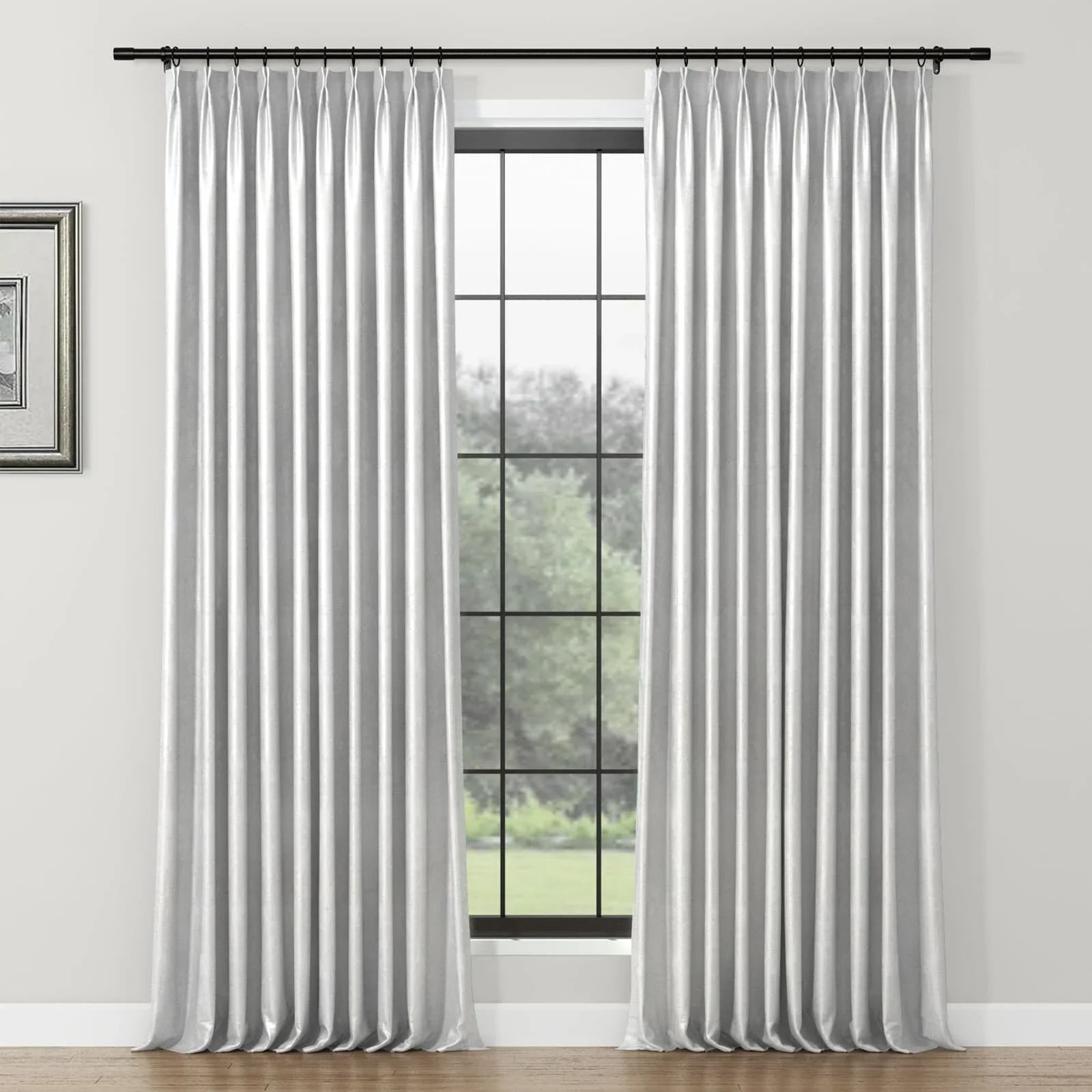 Lydia Wetland Jacquard Curtain Pleated SLIDINGCURTAIN