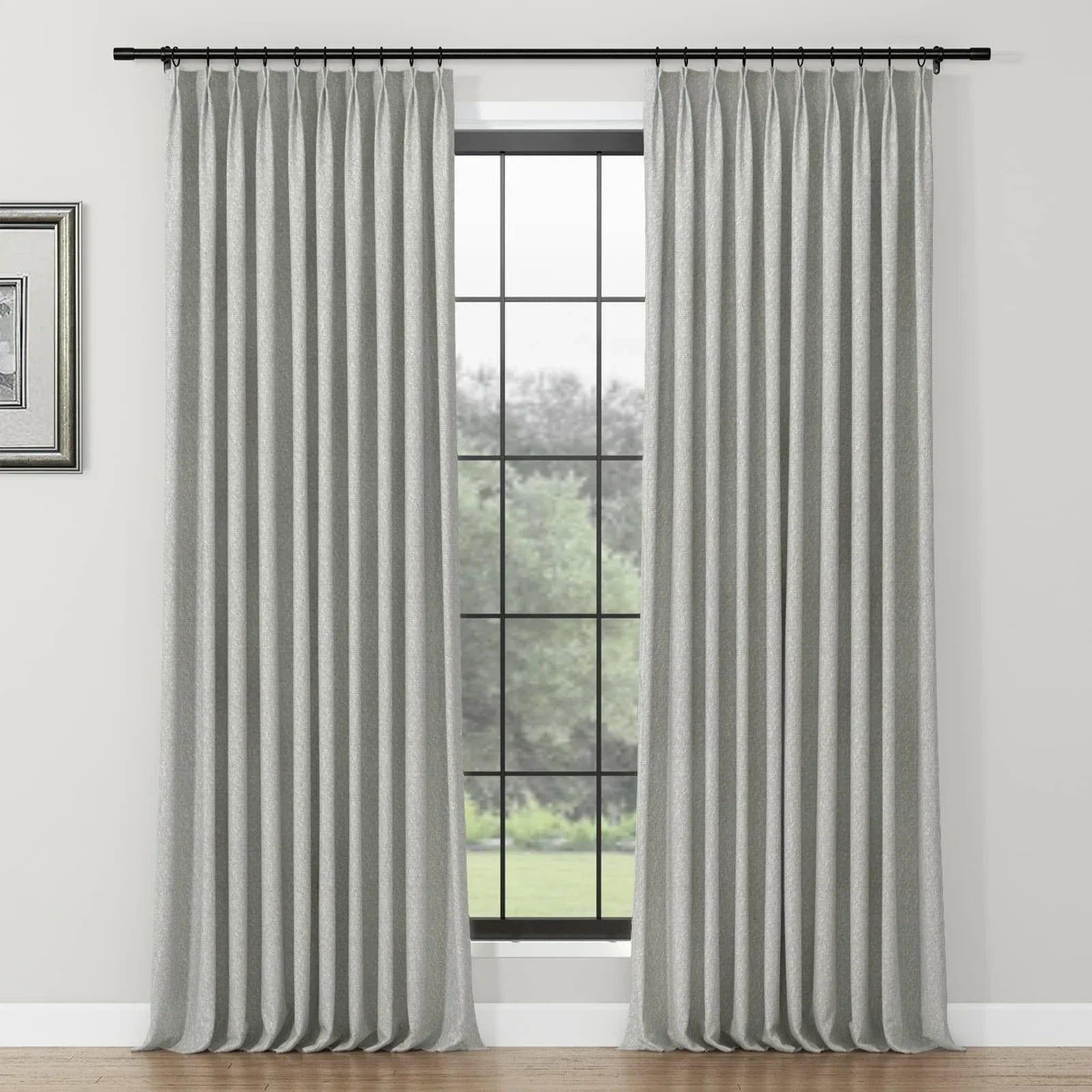 Lydia Rove Jacquard Curtain Pleated SLIDINGCURTAIN