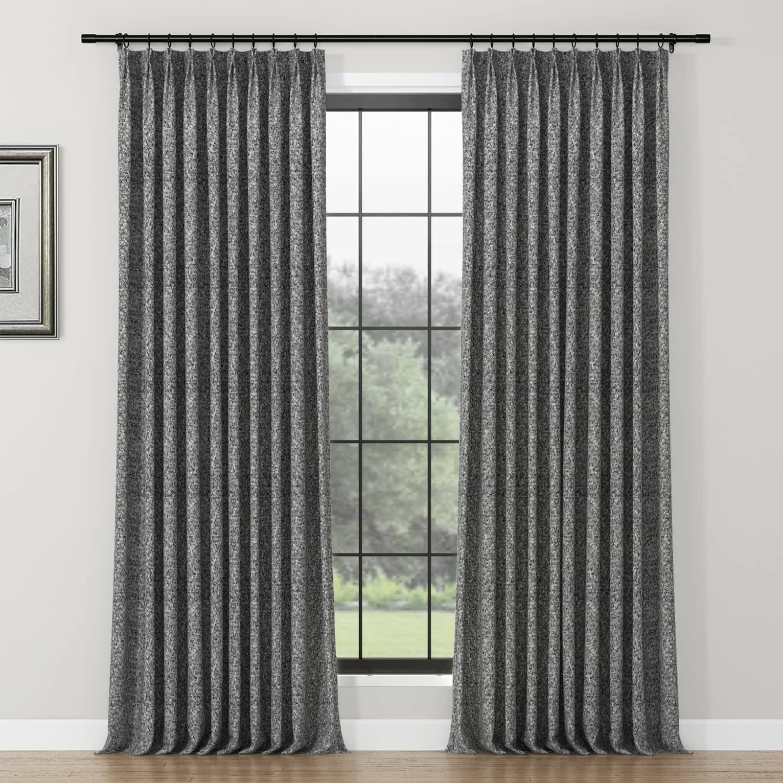 Lydia Rove Jacquard Curtain Pleated SLIDINGCURTAIN