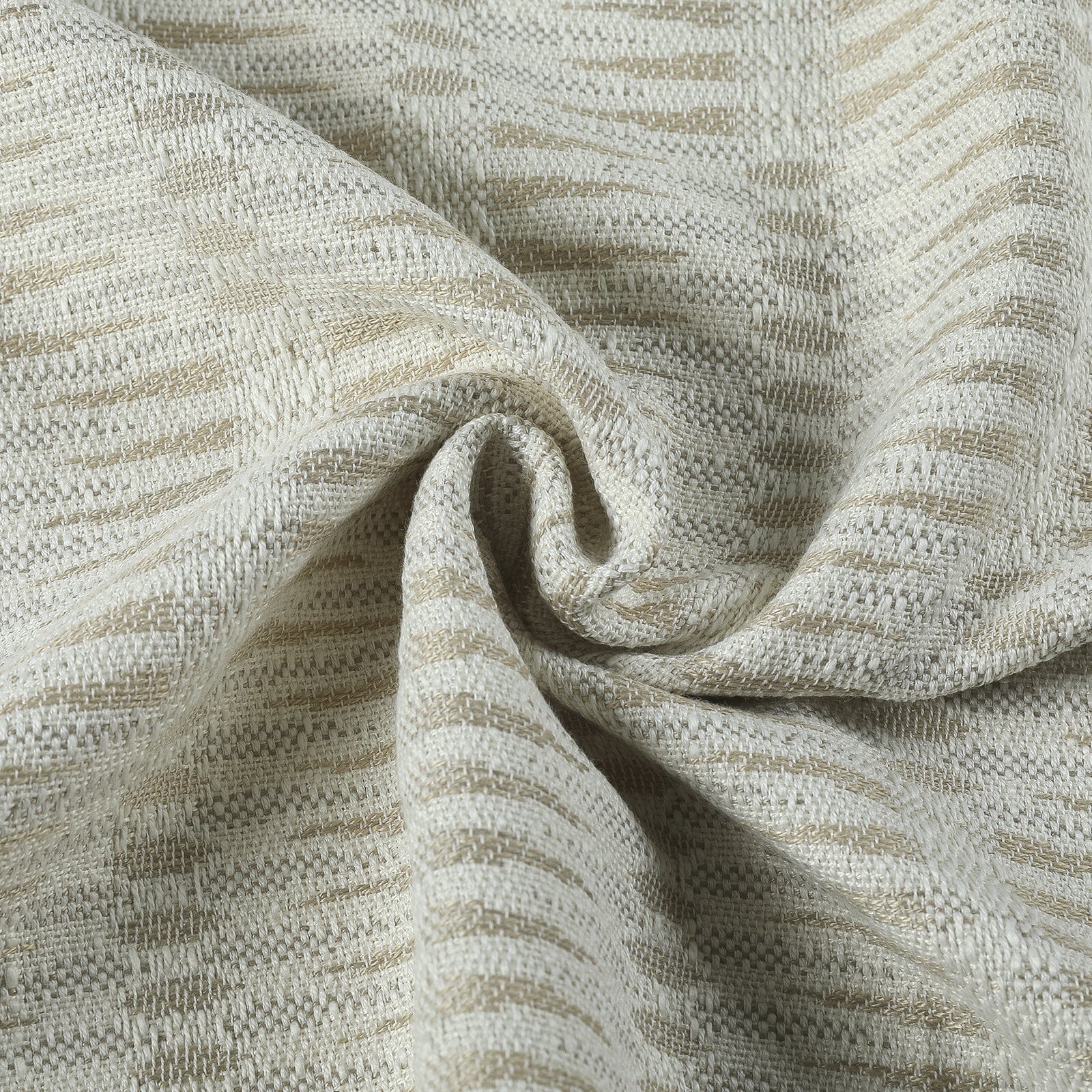 Lydia Pine Jacquard Curtain Pleated